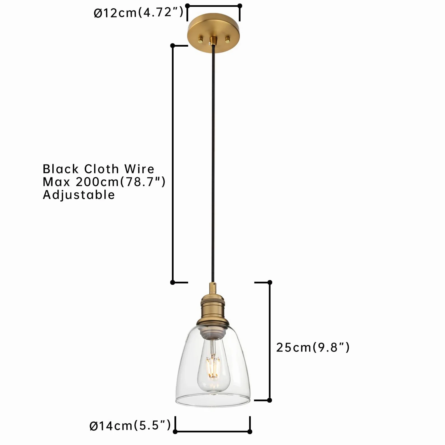 Luce a sospensione da soffitto in vetro industriale, lampada a sospensione antico da bar per l'isola della cucina, la sala da pranzo, il soggiorno, il corridoio, l'ingresso