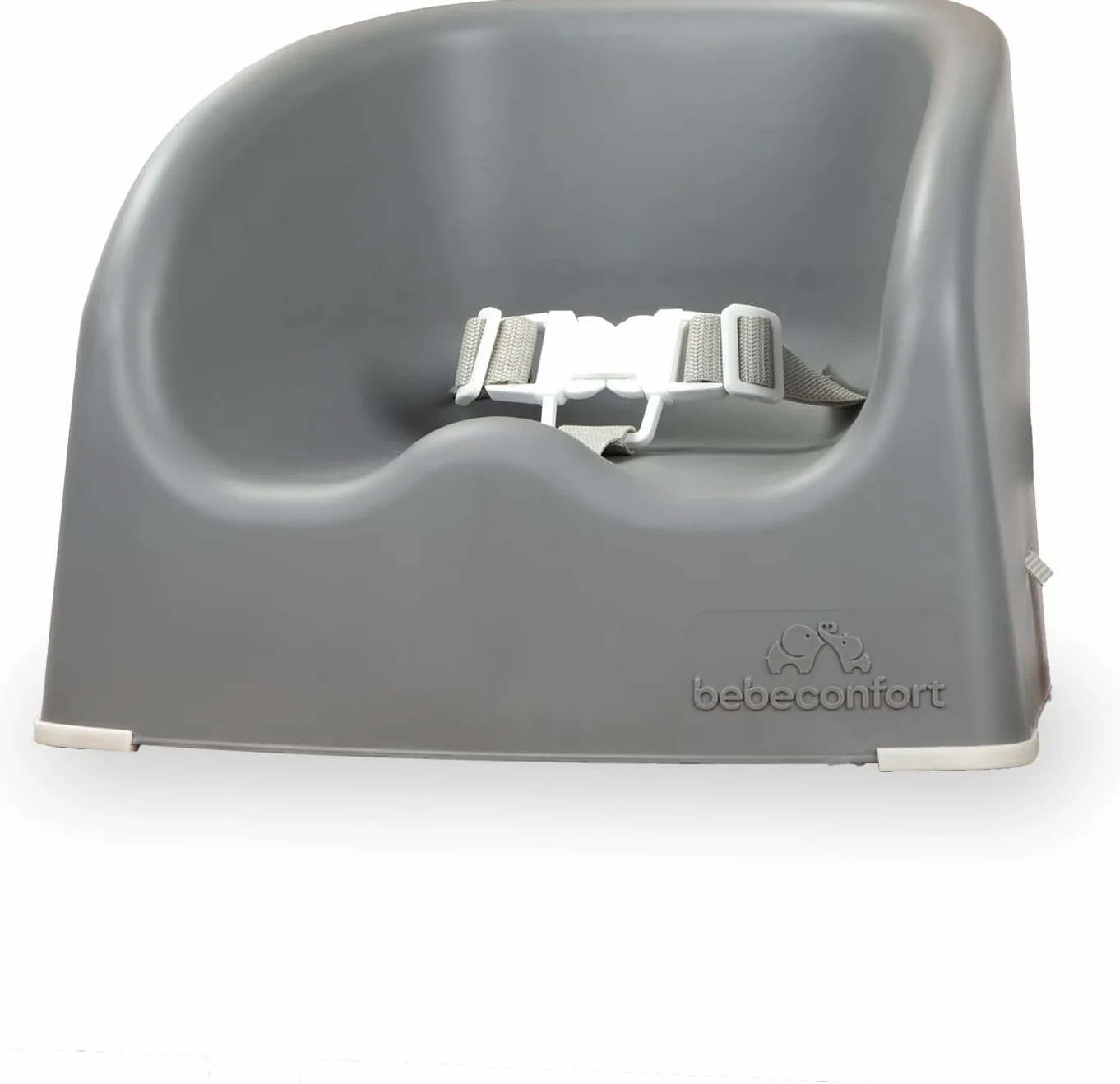 Bebeconfort Essential Booster Alzasedia per Bambini, Rialzo da Tavolo Portatile, Seggiolone Pappa, 6 Mesi-3 Anni, 15 kg, Warm Grey