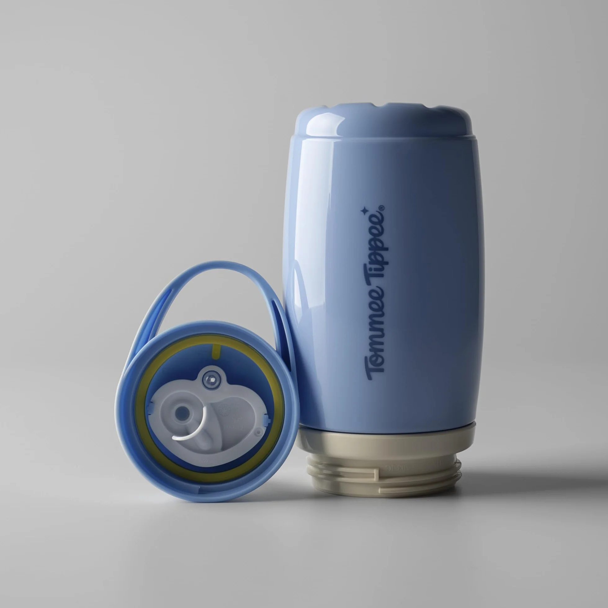 Tommee Tippee Borraccia Termica 266 ml 2 Pezzi Azzurro Giallo Anti-goccia Bambini 12 Mesi
