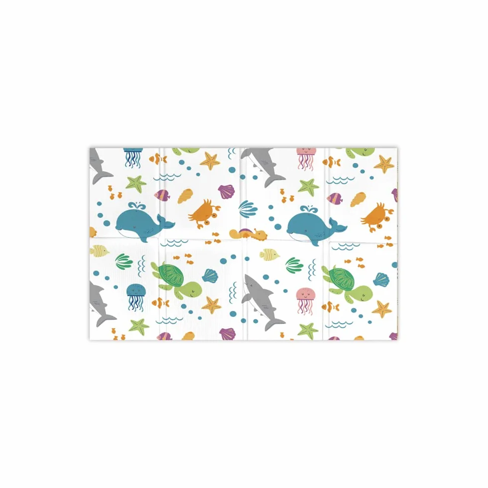 Tappeto Gioco Bambini Pieghevole Multicolore Madmat Oceano 120 x 90 cm