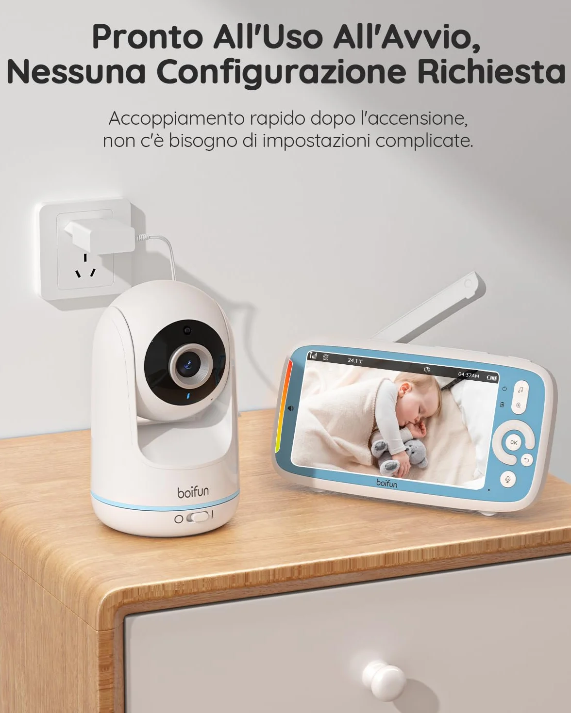 BOIFUN Fotocamera Singola Baby Monitor VB805