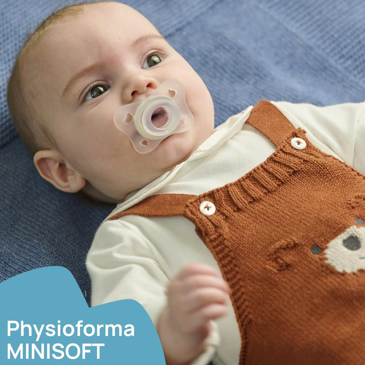 Chicco PhysioForma Ciuccio in Silicone 0-2 Mesi, 2 Pezzi, Blu