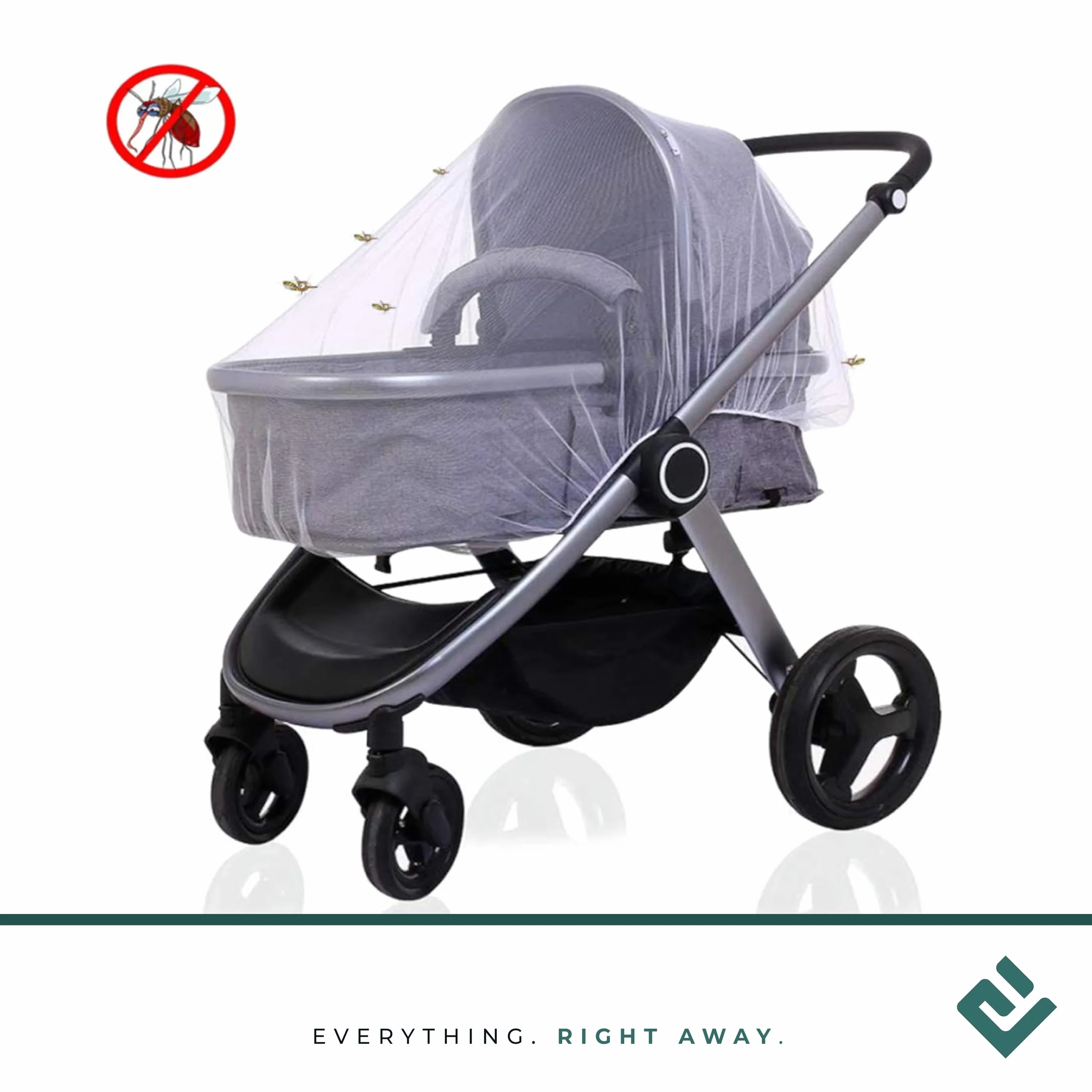 Zanzariera Passeggino Universale Bambini Protezione da Zanzare Insetti Lavabile
