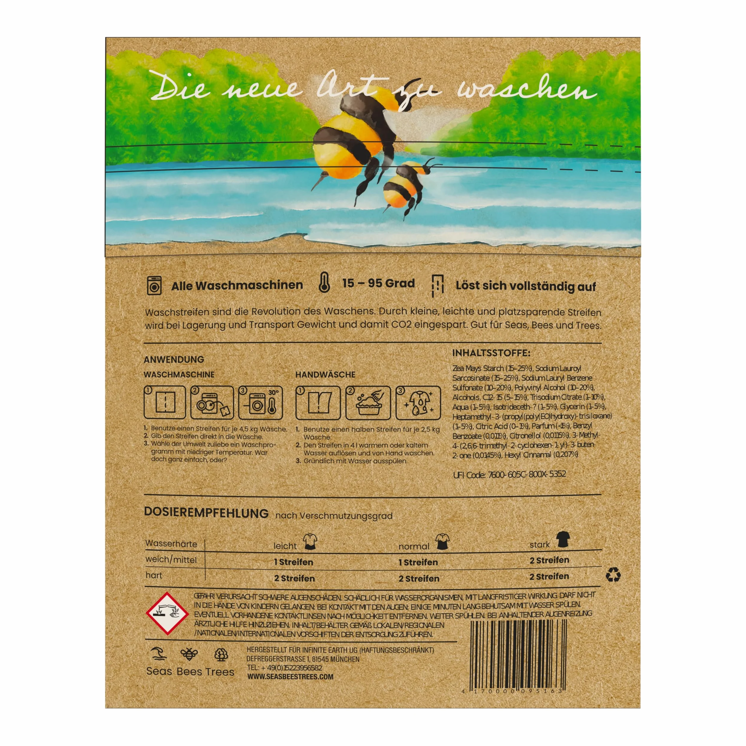 Detergente per bucato Baby Sensitive 32 strisce senza profumo