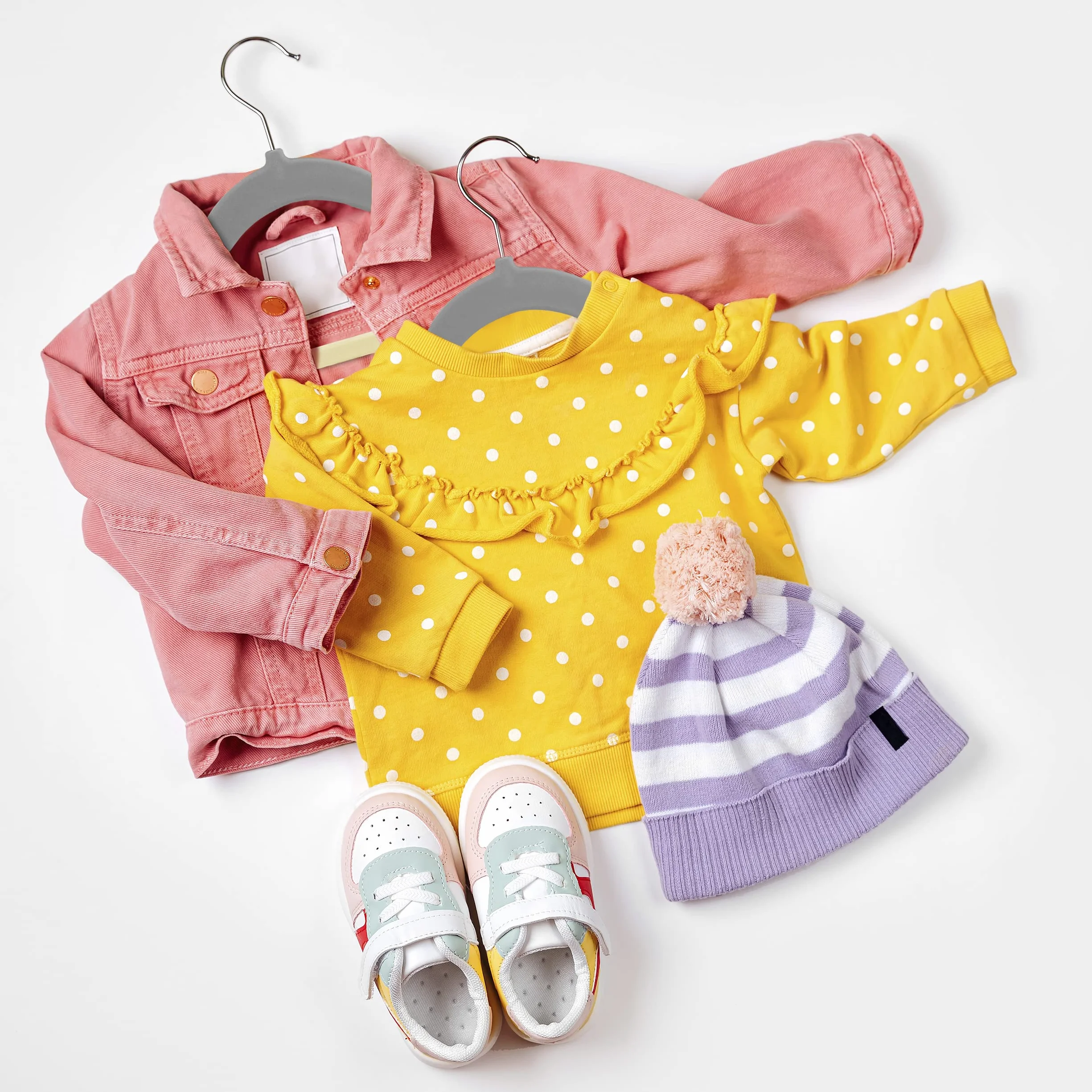 Utopia Home Grucce per bambini in velluto 28 cm Grigio Confezione da 30