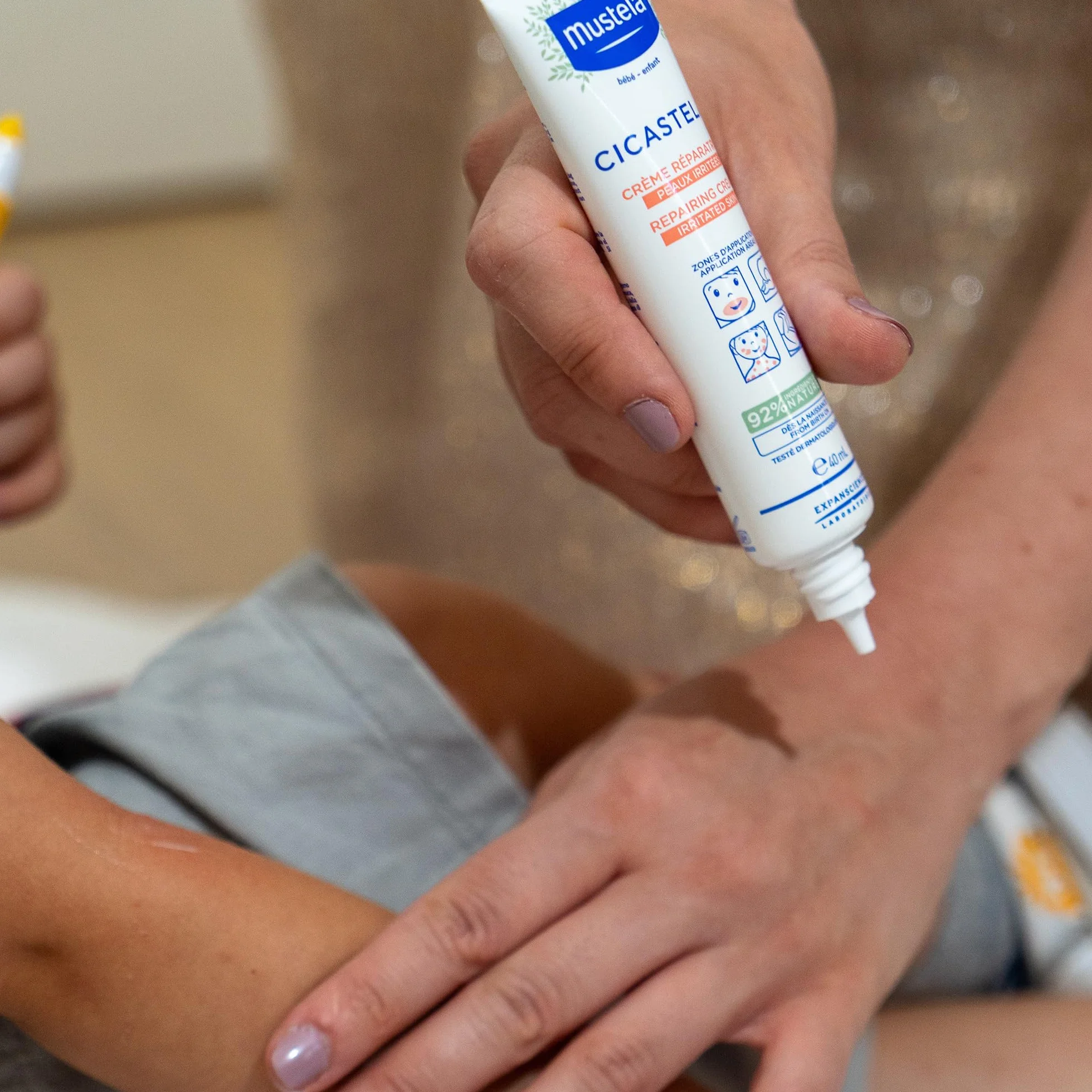 Mustela Cicastela Crema Riparatrice 40ml Viso Corpo Neonati Pelle Arrossata Graffi Varicella