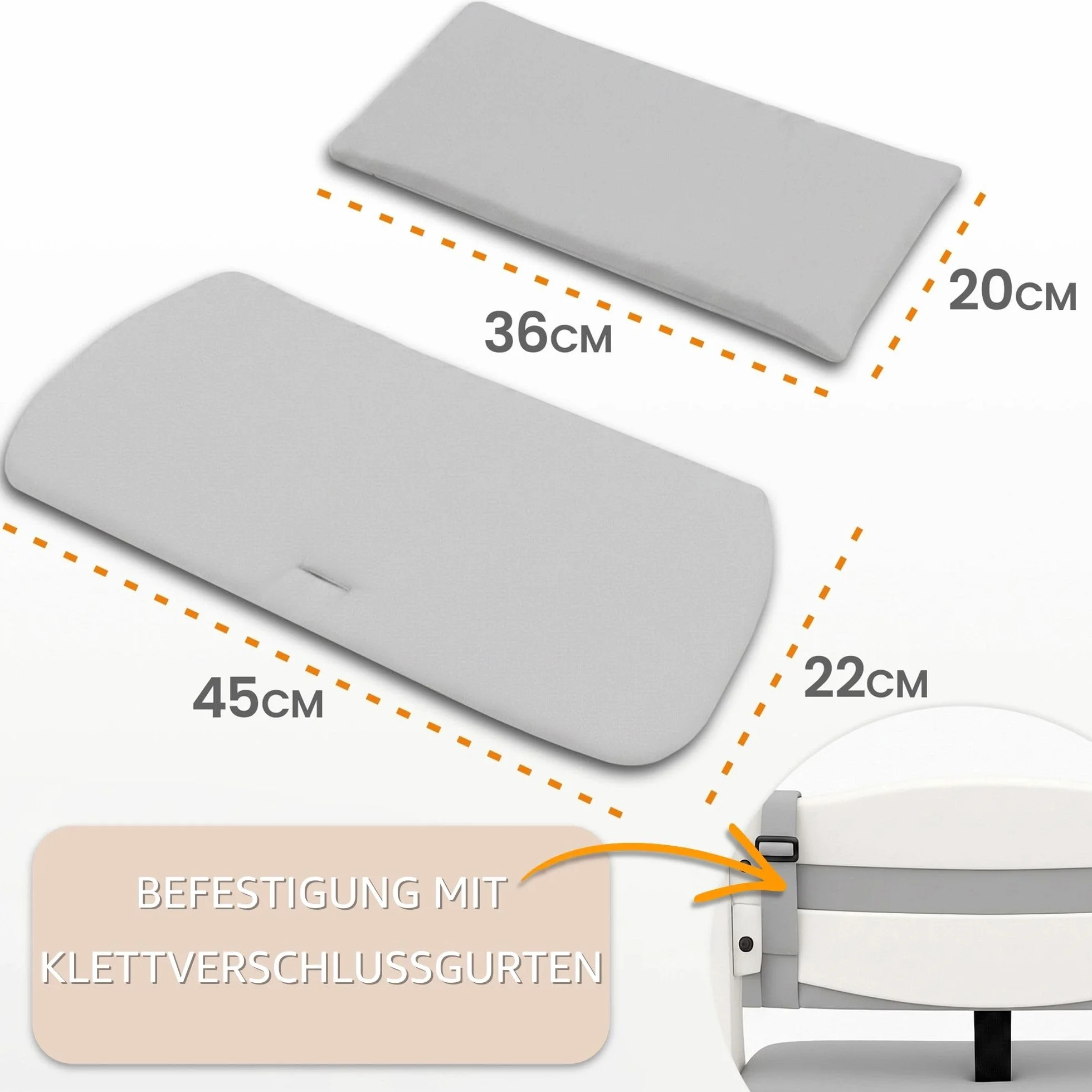 Copri seggiolone pappa universale 2 pezzi per Hauck e Stokke impermeabile Oeko-Tex Safari