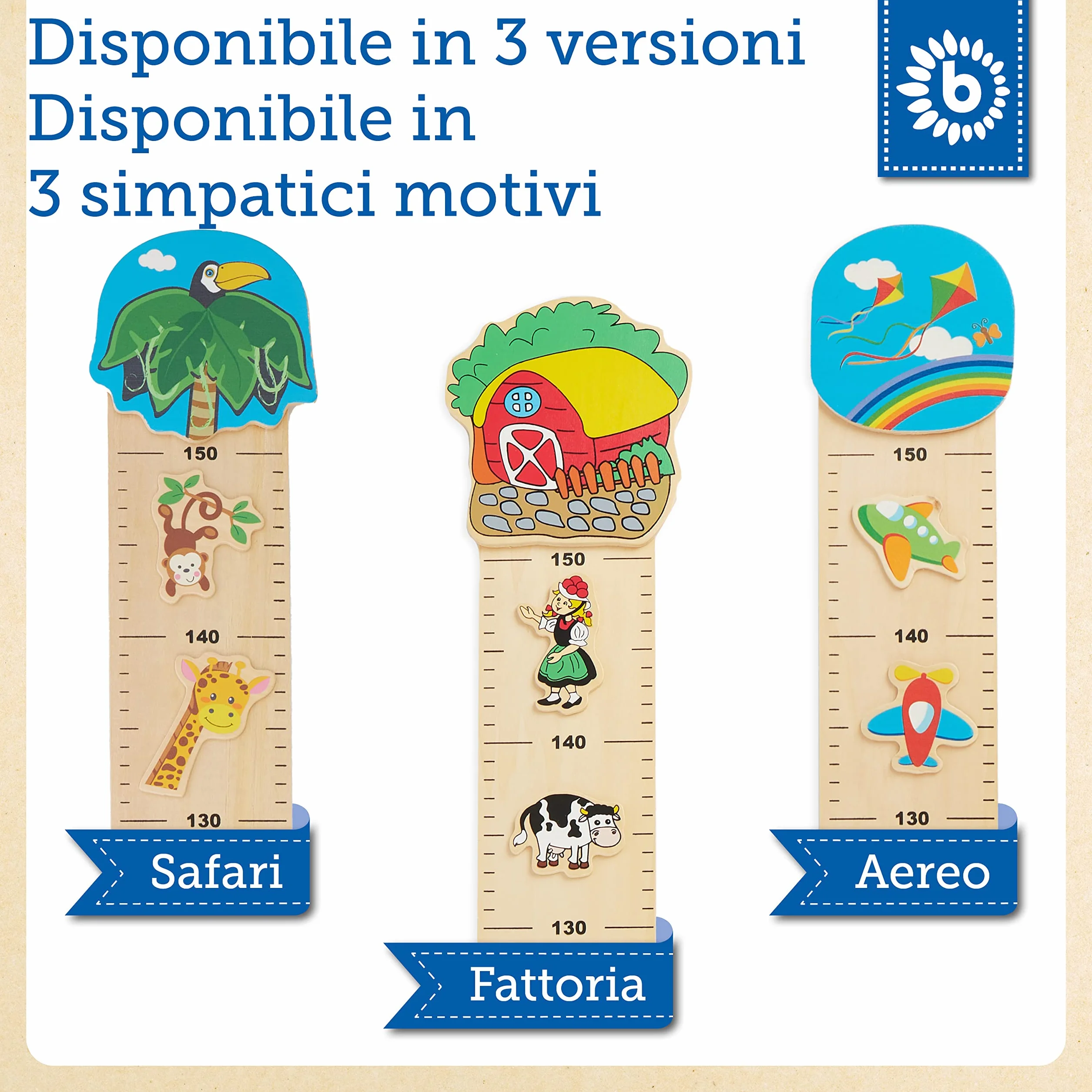 Bieco metro bambini parete legno da parete