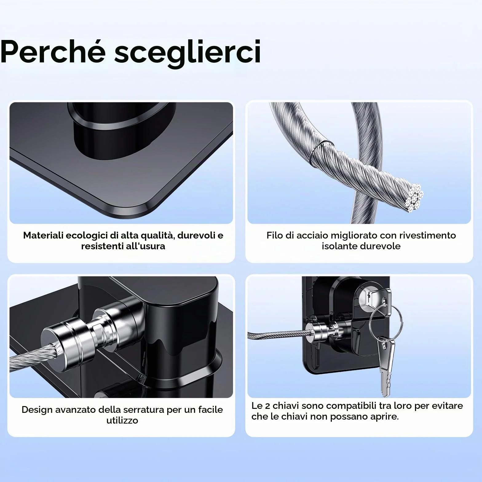 Blocca Bambini per Frigorifero e Cassetti 2 Pezzi, Chiusura Sicurezza con Adesivo Potente per Armadietto Armadio, A-Nero