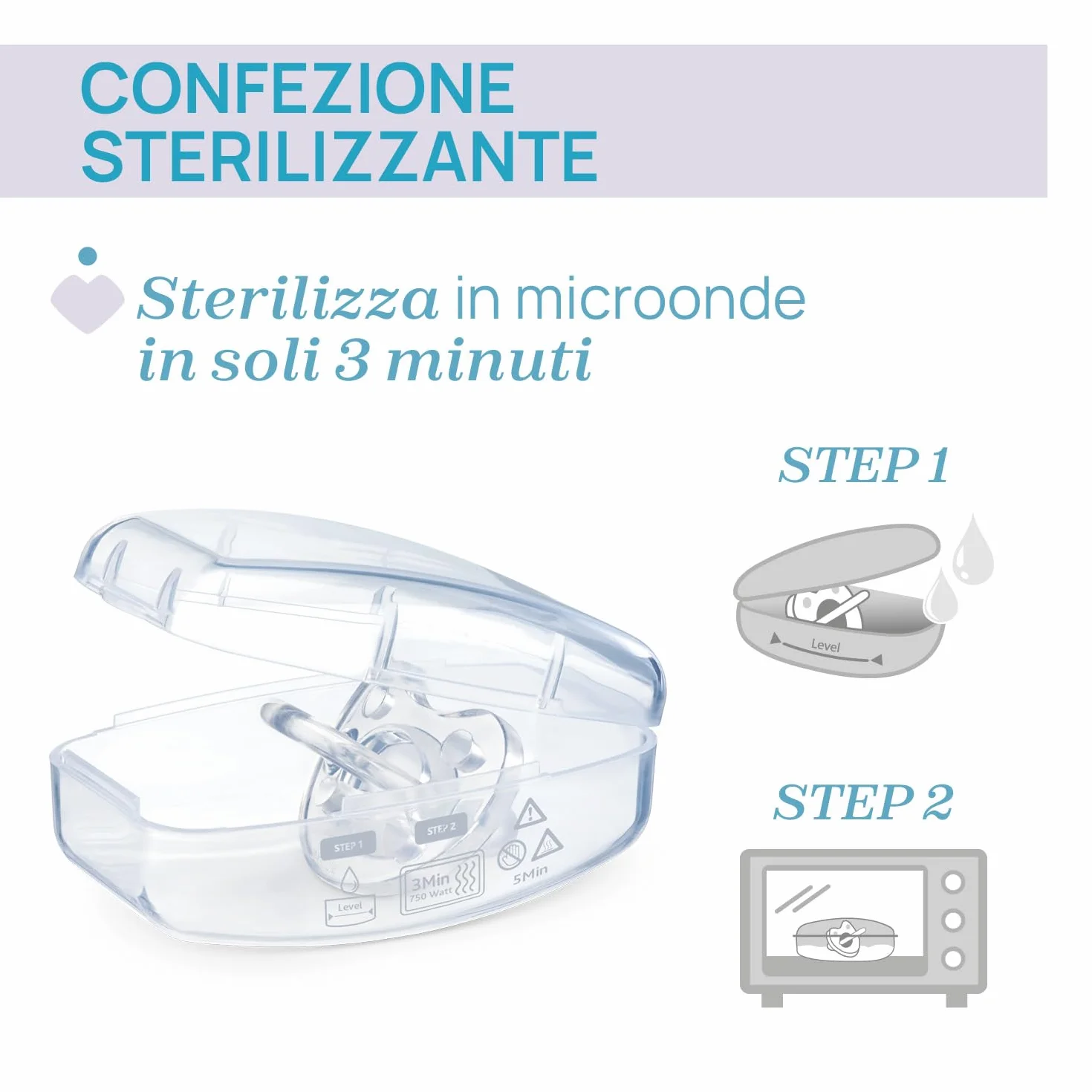 Chicco PhysioForma Ciuccio in Silicone 0-2 Mesi, 2 Pezzi, Blu