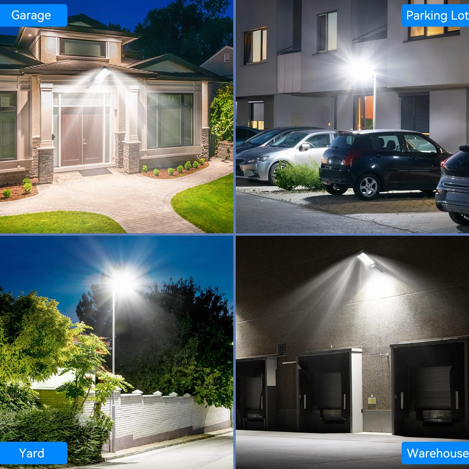 Adewalk 900W Lampione Solare Led Esterno con Telecomando, IP66 Impermeabile Lampada Stradale Solare con Sensore di Movimento, 6500K Super Bright Lampioni da Giardino Esterno Solari per Garage Strada