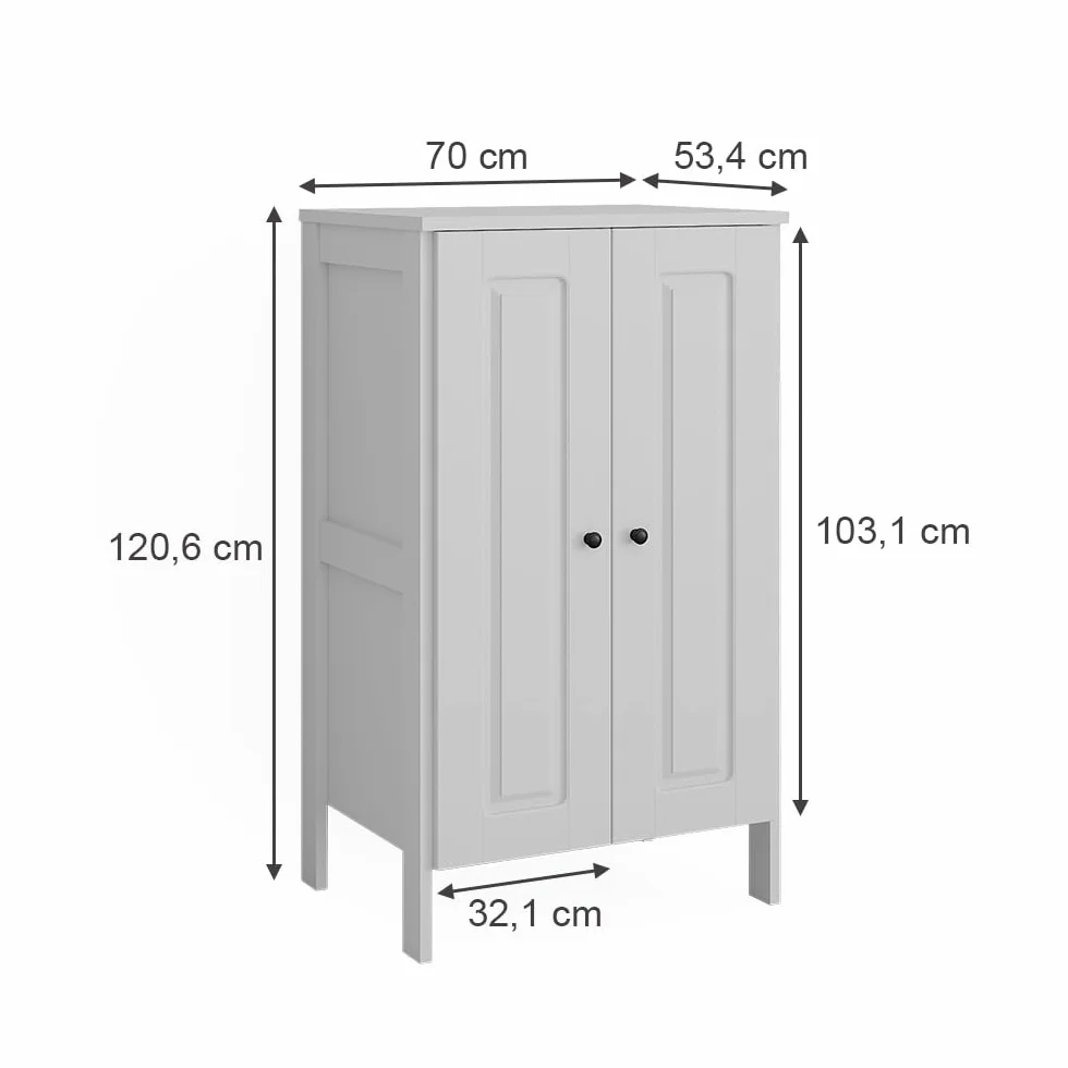 VitaliSpa Guardaroba bambini Ajaton 70 x 120.6 cm Bianco