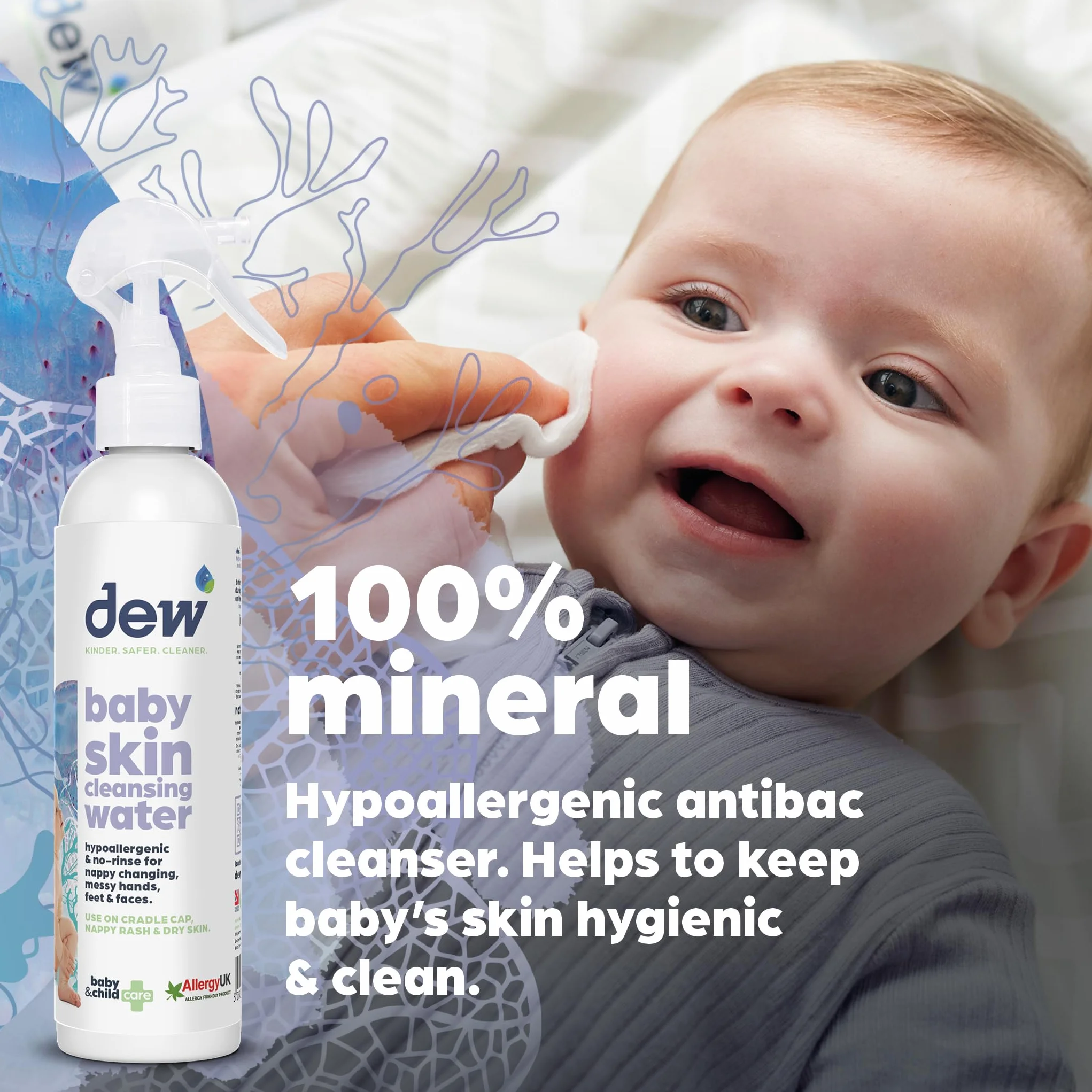 Dew Acqua detergente per bambini ipoallergenica spray acido ipocloroso 2,5 l