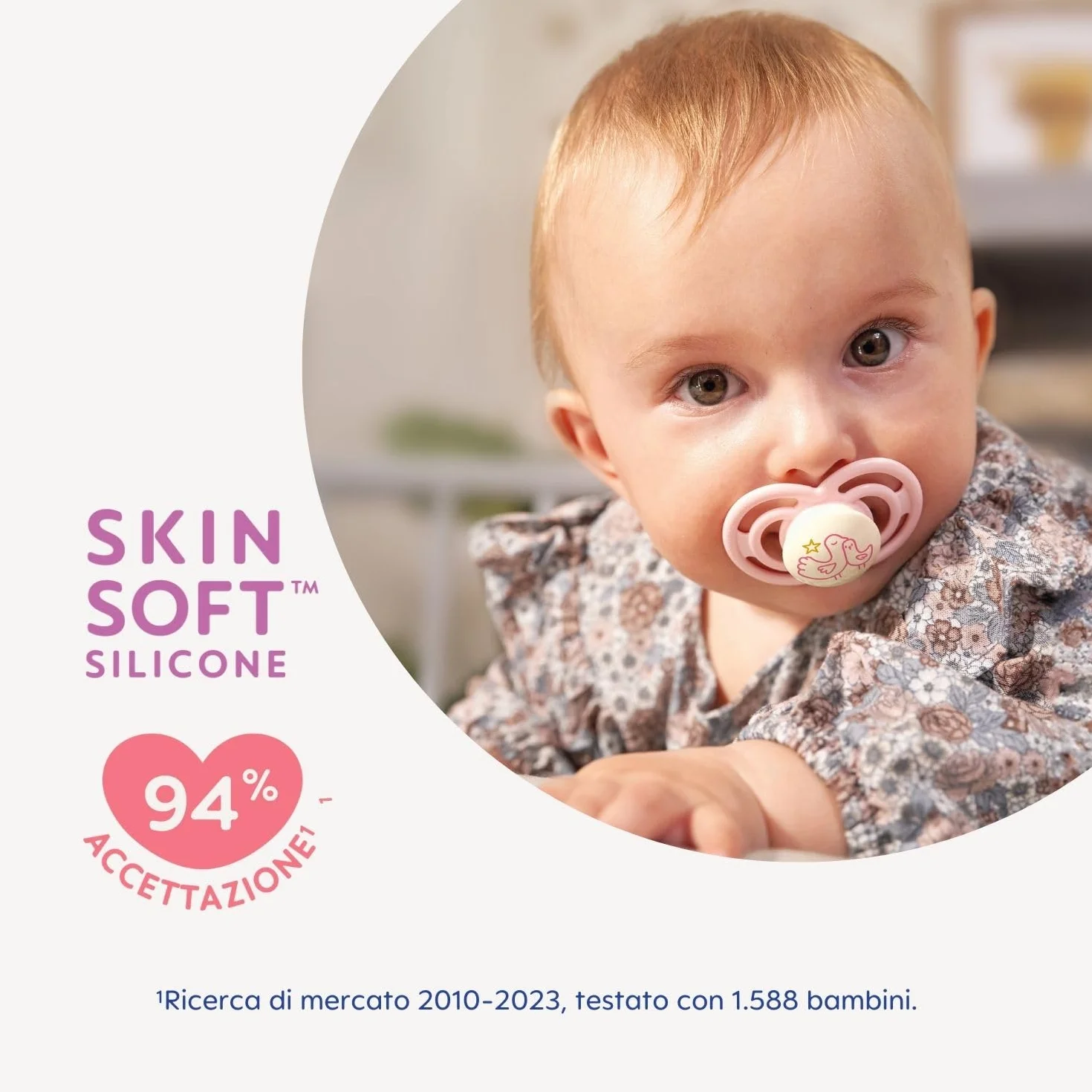 MAM Perfect Night Ciuccio 16+ Mesi Set da 2, Silicone che si Illumina al Buio, Azzurro