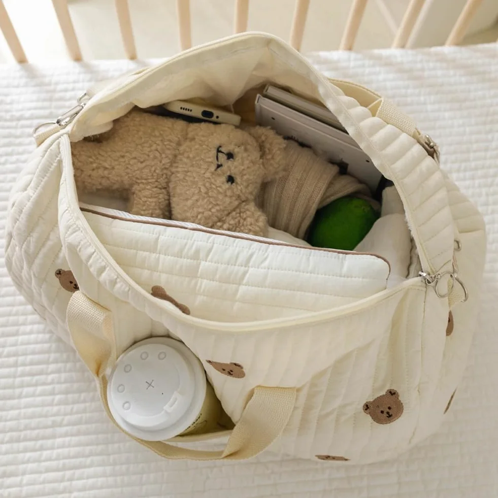 Borsa per Pannolini con Tracolla per Passeggino, Portatile, da Viaggio