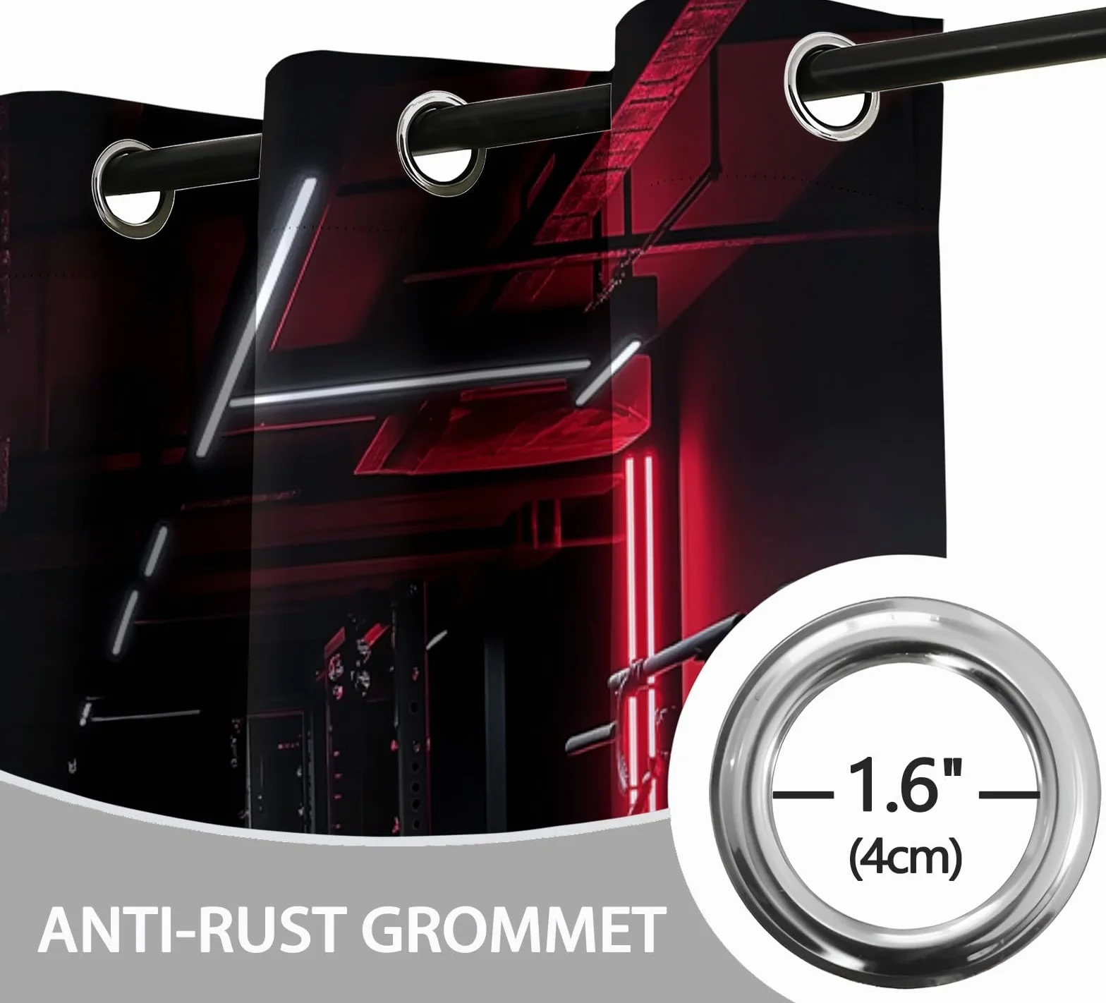 Tende Oscuranti Termiche Isolanti 91.5 x 214 cm Nero Camera da Letto