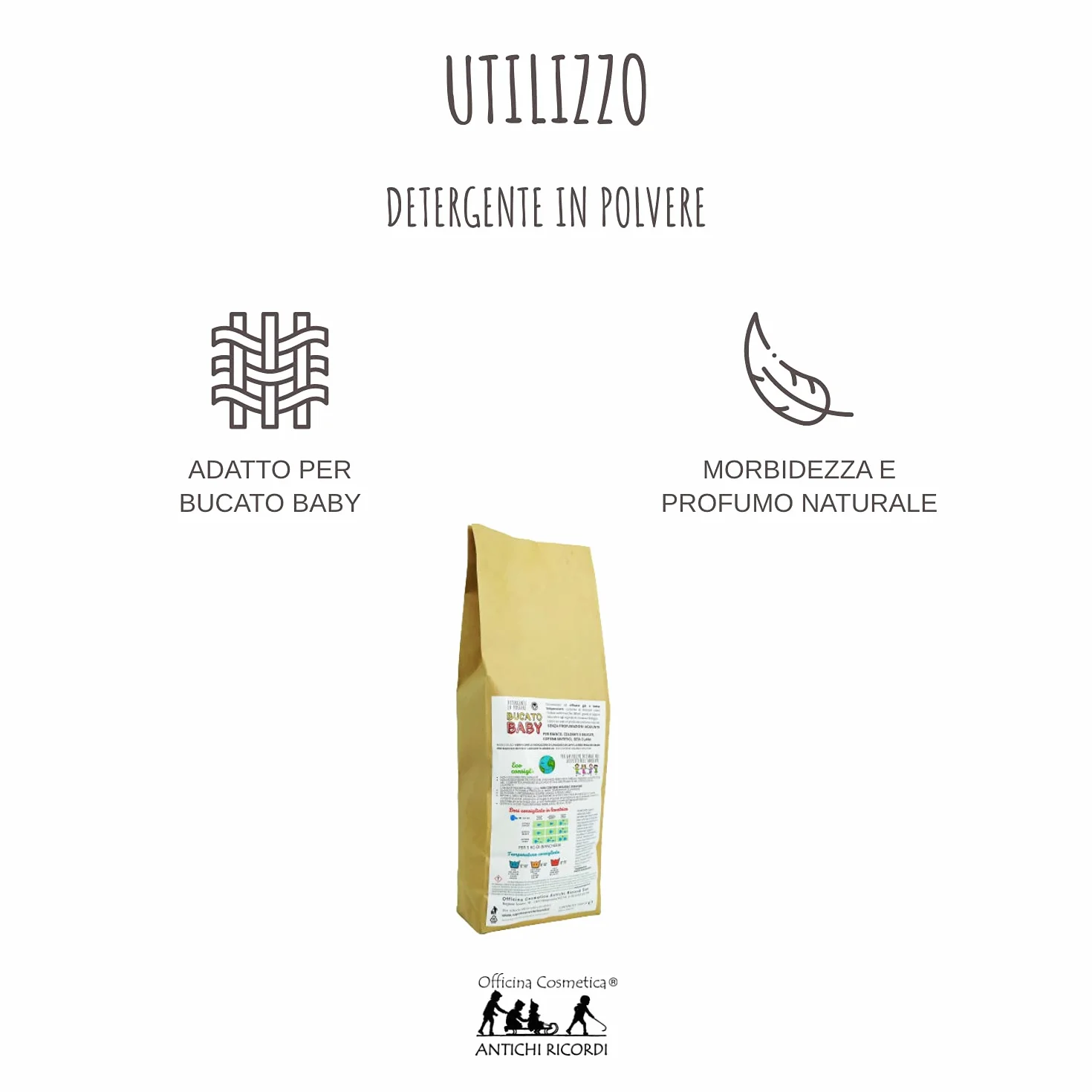 Detersivo per Bucato in Polvere per Lavatrice 1,3 kg