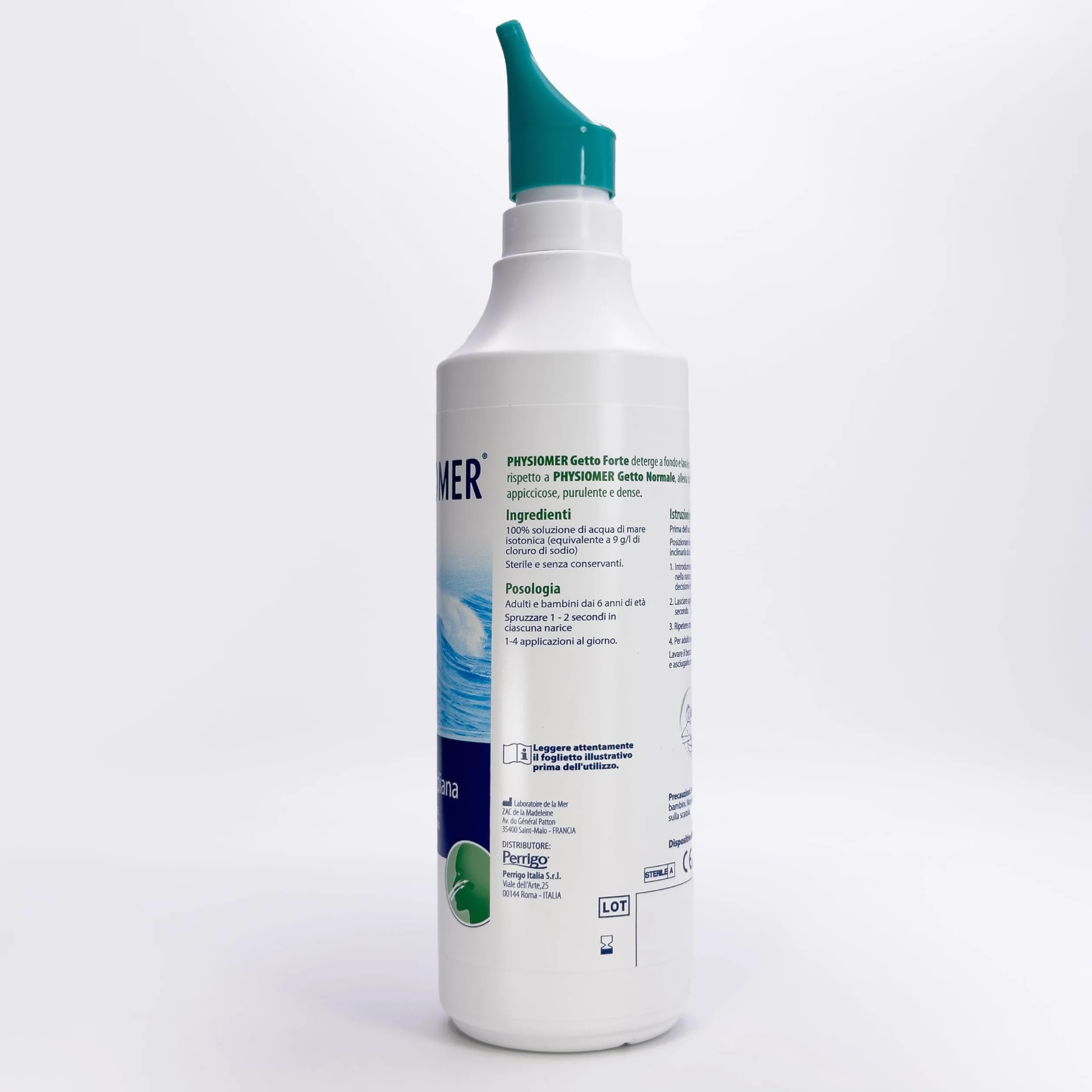 Physiomer Getto Forte Spray Nasale 210 ml 3in1 Acqua di mare pura