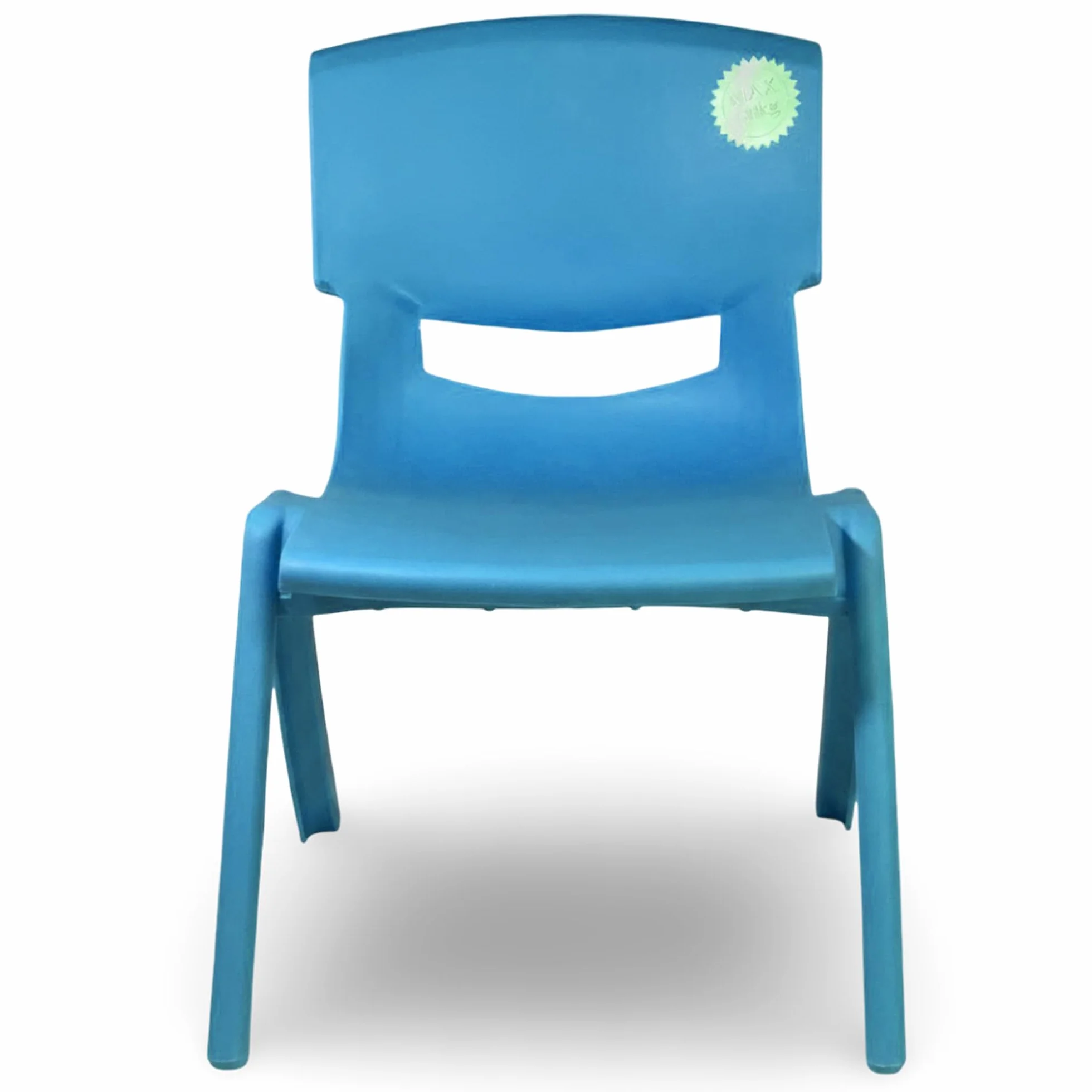 Sicignano Set 3 Pezzi Sedia per Bambini in Plastica Azzurro Impilabile 34x32x48h cm Portata 60 kg Impermeabile