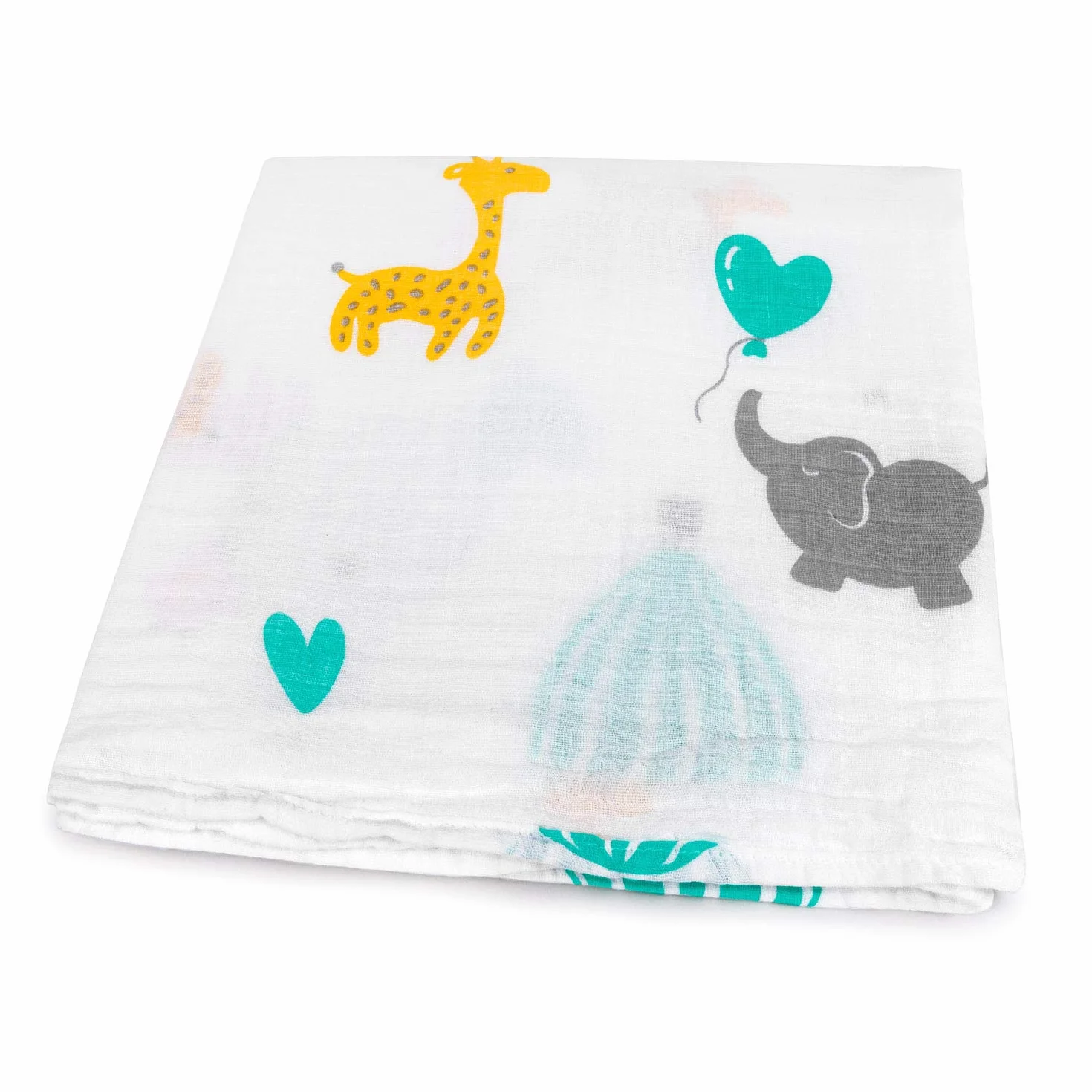 HOMYBABY® Mussola Bebe Cotone Biologico 120x120 - Coperta Neonato Salvietta Mantita