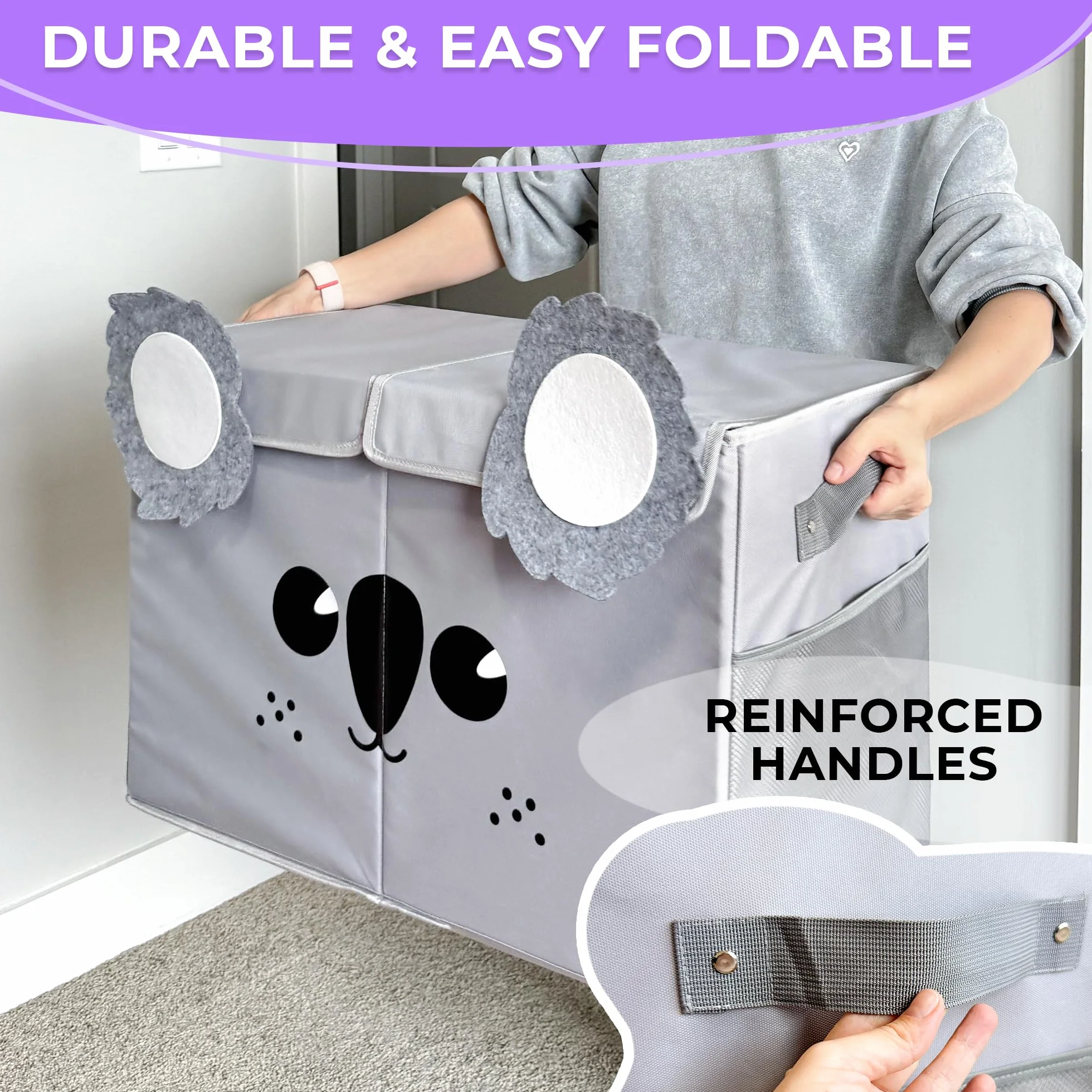 QUOKKA Katabird Storage Box Toy Organizer 16x12x8 cm Foldable Koala