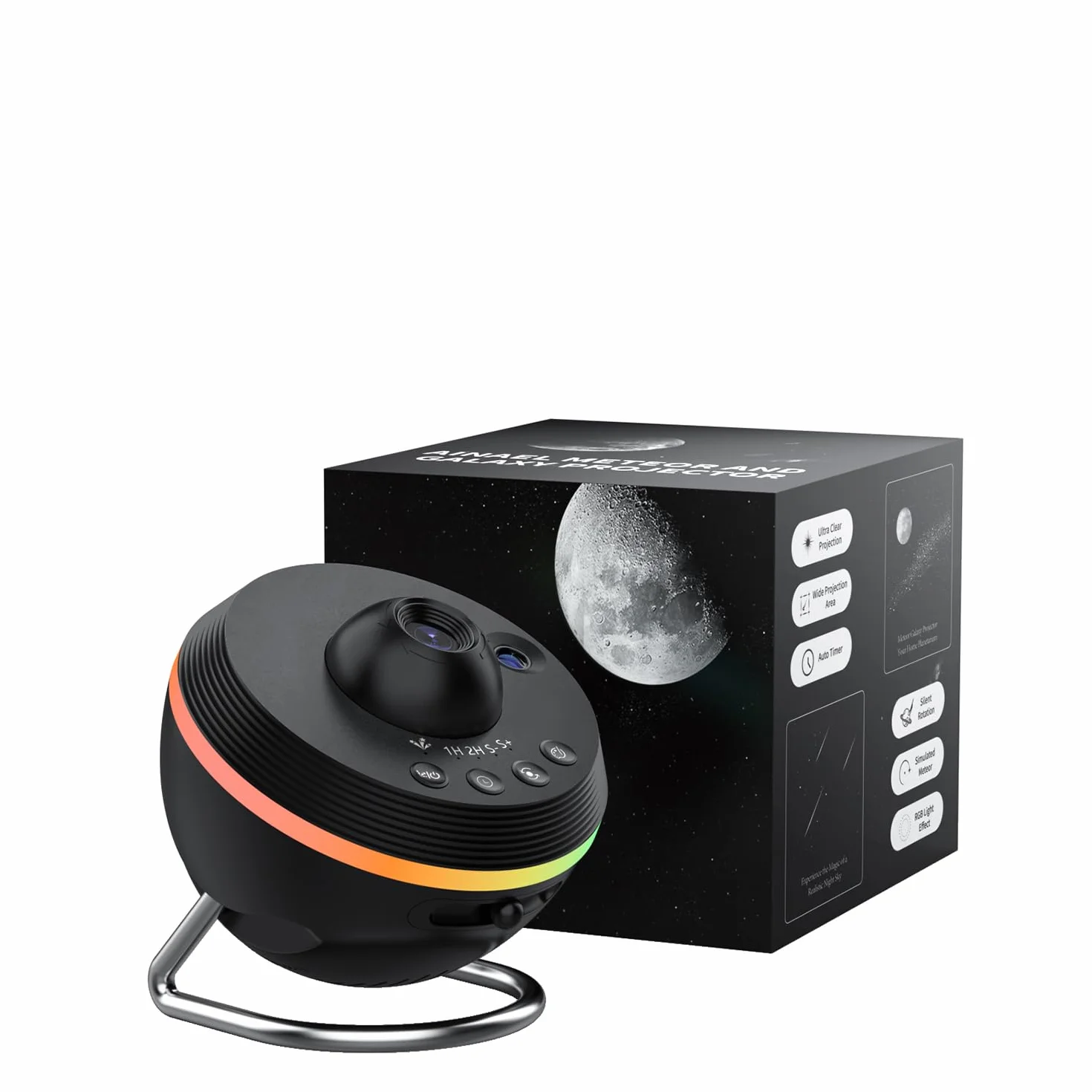 Proiettore Galassia, Proiettore Stelle Soffitto Planetaria Cielo Stellato Luce Notturna con Striscia Luminosa, Meteor and Galaxy Projector per Bambini Adulti Camera Regalo Compleanno Natale