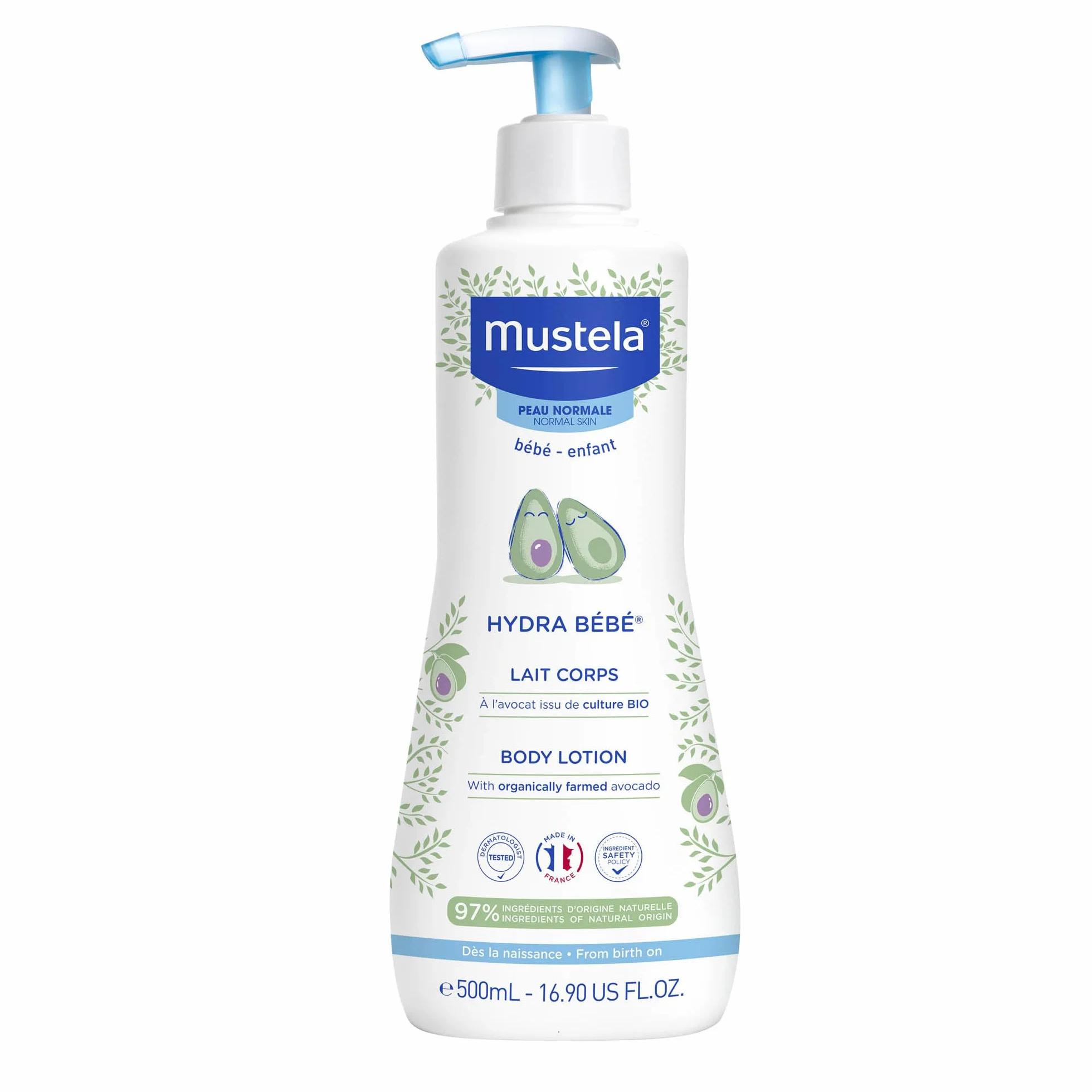 Mustela Hydra Bebè Latte Idratante per il Corpo Pelle Normale 500ml