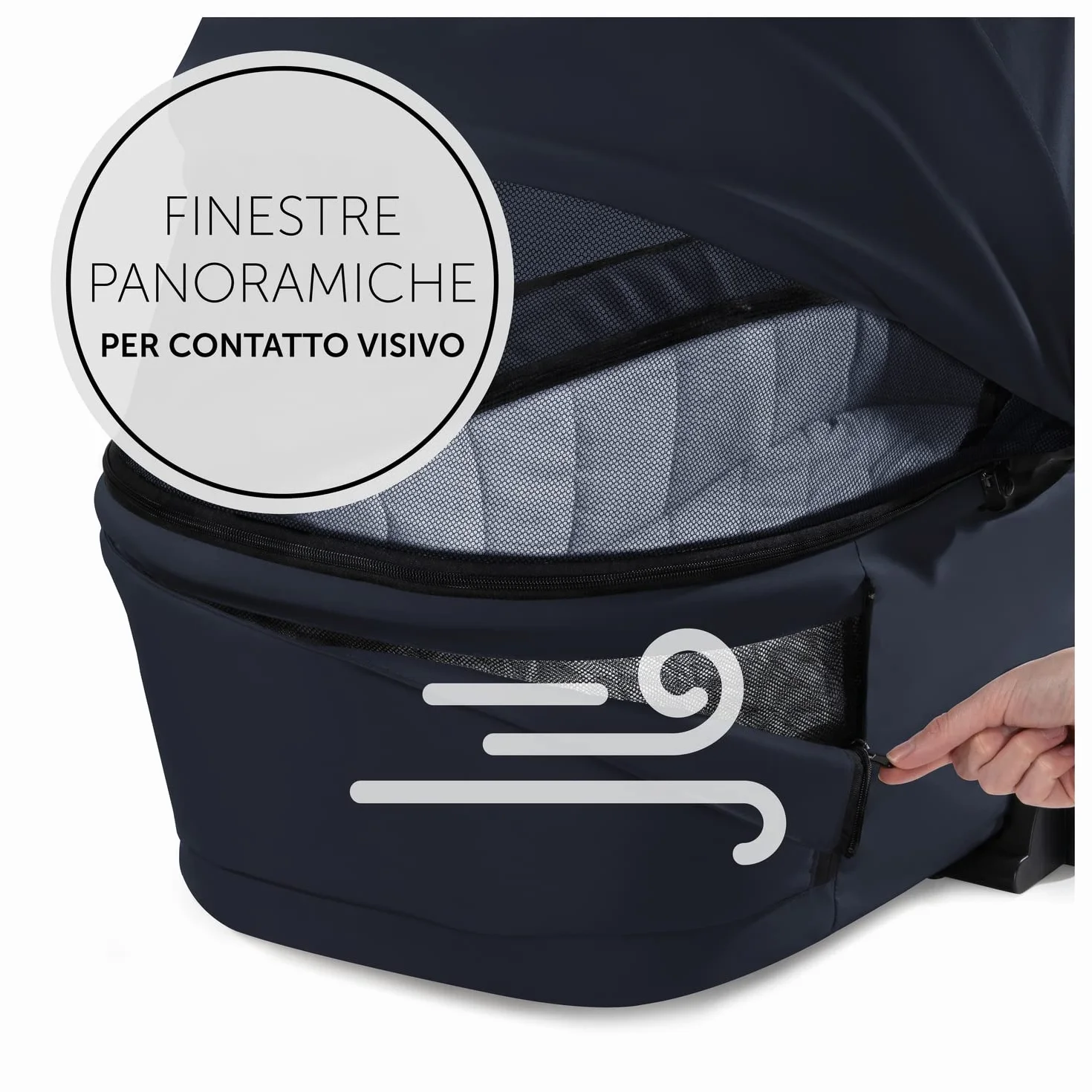 Hauck Culla Neonato Premium Walk N Care - Carrozzina Pieghevole per Neonati fino 9kg, Navicella con Pulsanti Memoria, Apertura Laterale XXL, Protezione UV 50+, Blu
