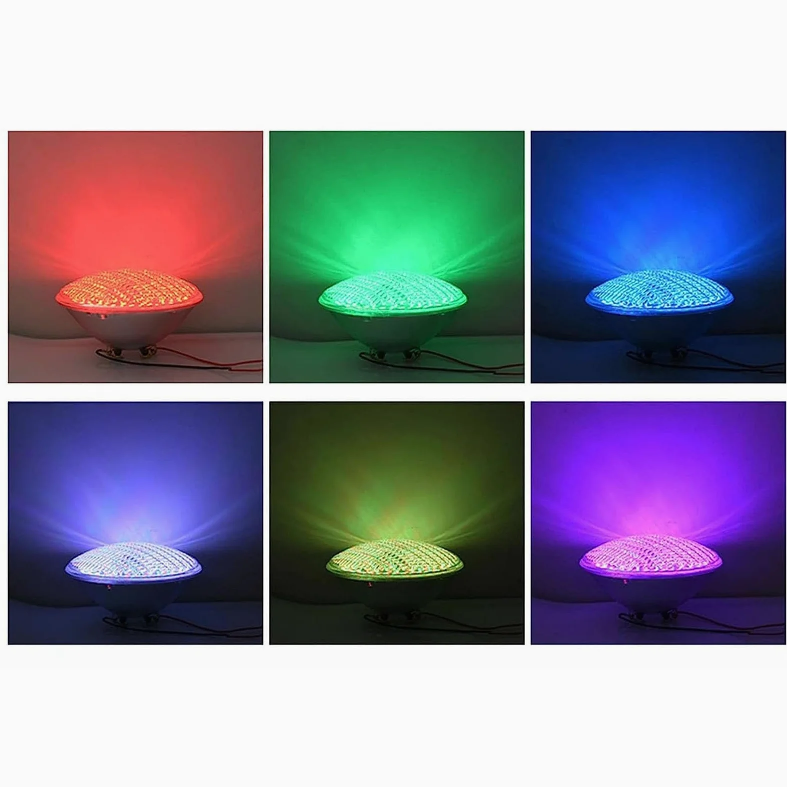 THEGA Faretto Subacquei - Faretti Piscina, Faretti PAR56 per Piscina, IP68 Impermeabili con Telecomando, Luci A LED Subacquee da 12 V per Laghetti, per Ville/Piscine Interrate(18W)