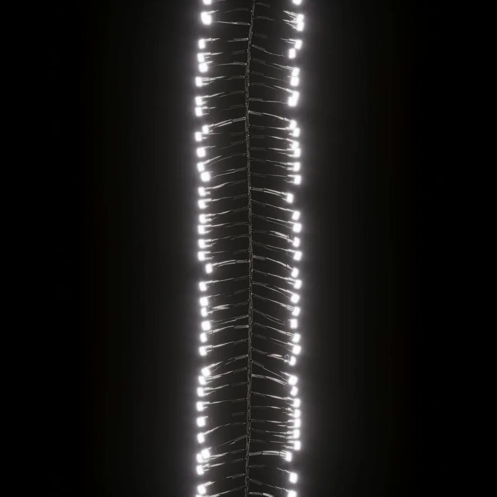 Catena luminosa a LED con 1000 LED bianco freddo PVC, lunghezza 11 m con 8 modalità di luce, filo di rame per illuminazione natalizia, interni, esterni, balcone e giardino, compatta e