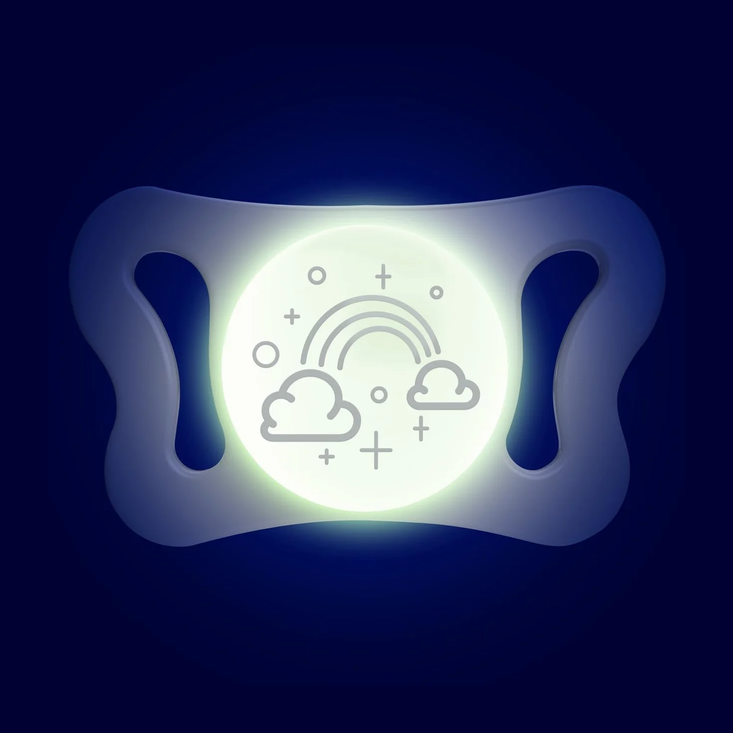 Chicco PhysioForma Micrò Lumi, Succhietto Luminescente per Neonato, 0-2 Mesi, 2 Pezzi, Neutro