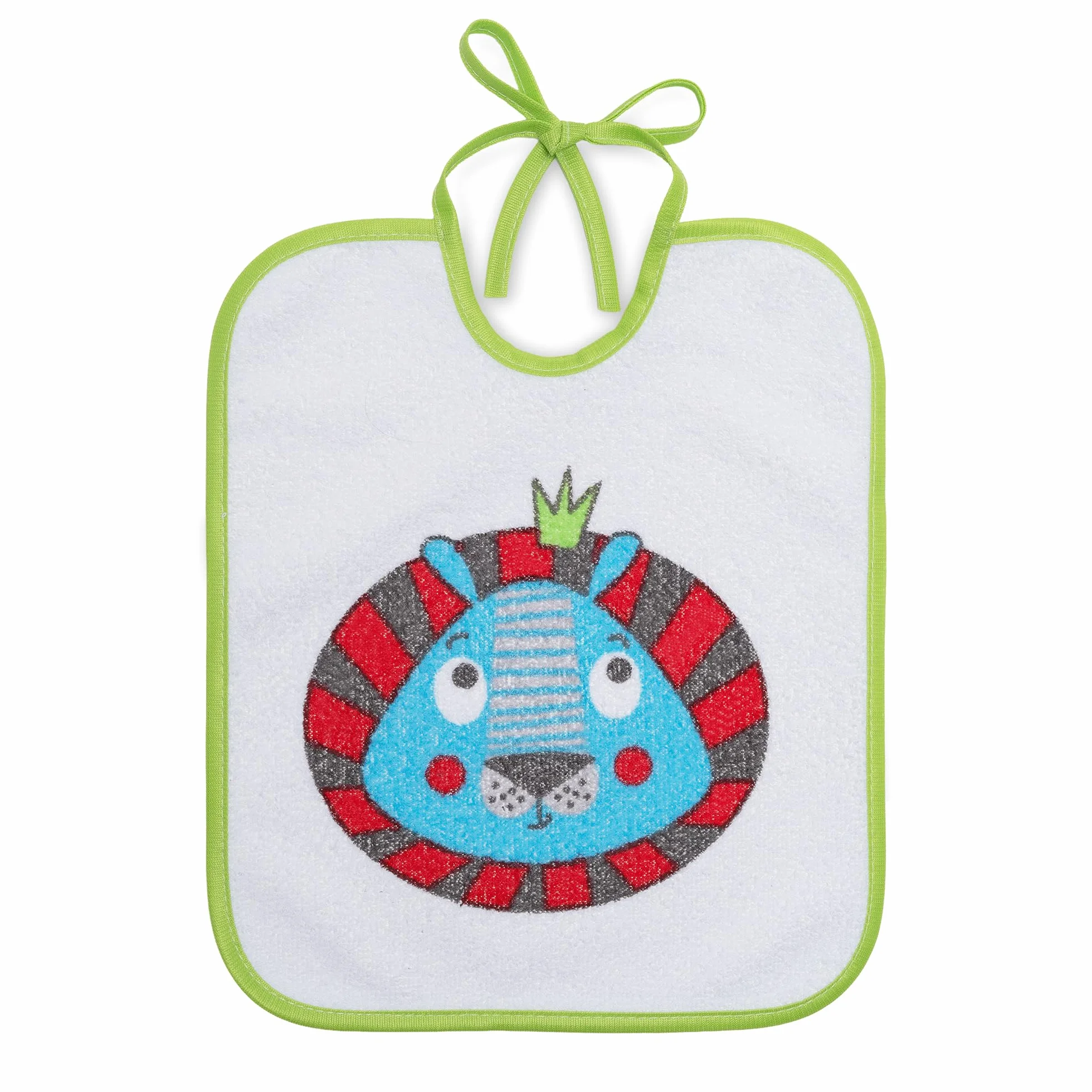 Bavaglini Impermeabili 73% Cotone 27% Poliestere Confezione da 7 23x27 cm per Bambini 6-18 Mesi