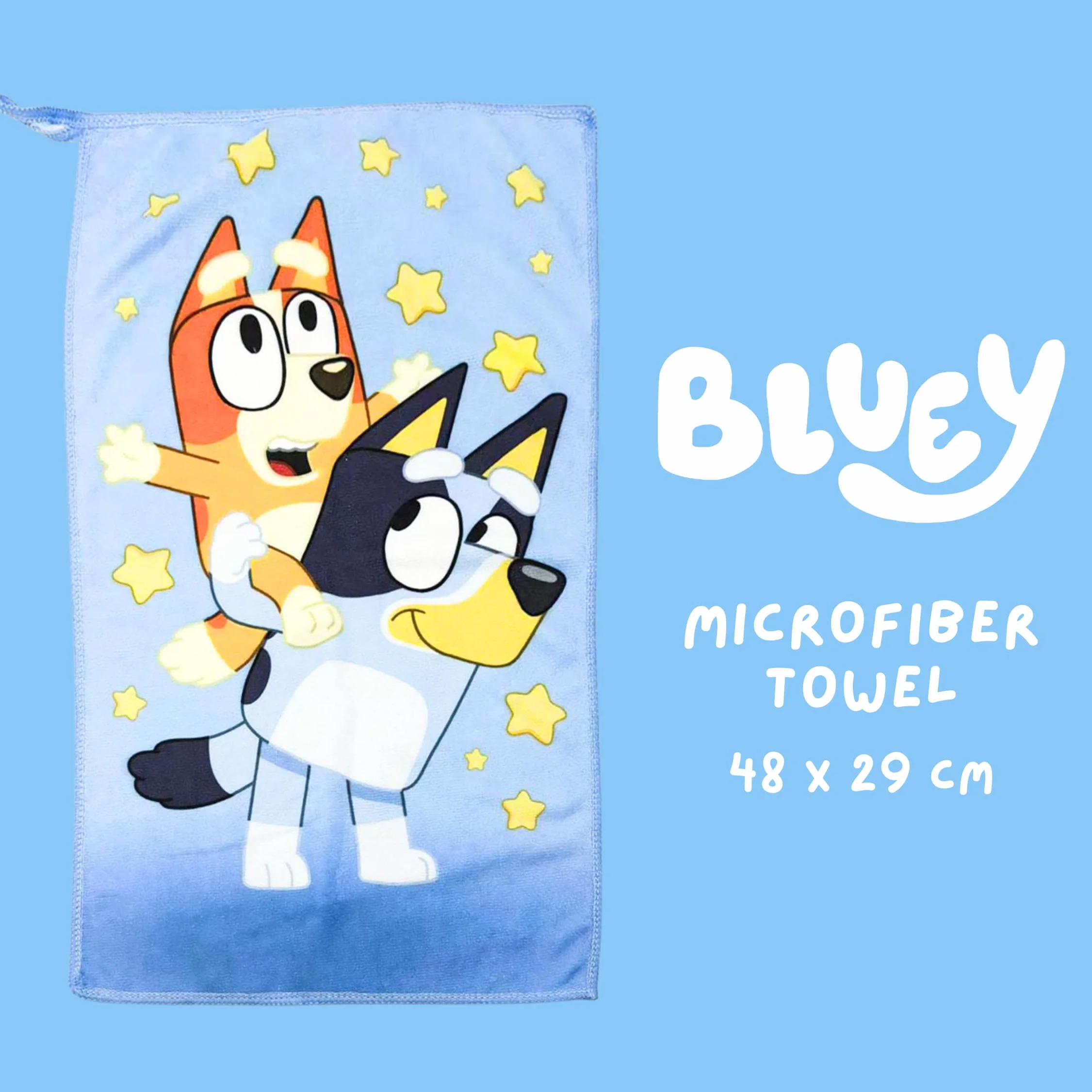 Bluey Borsa da Toilette per Bambini con Spazzola e Asciugamano