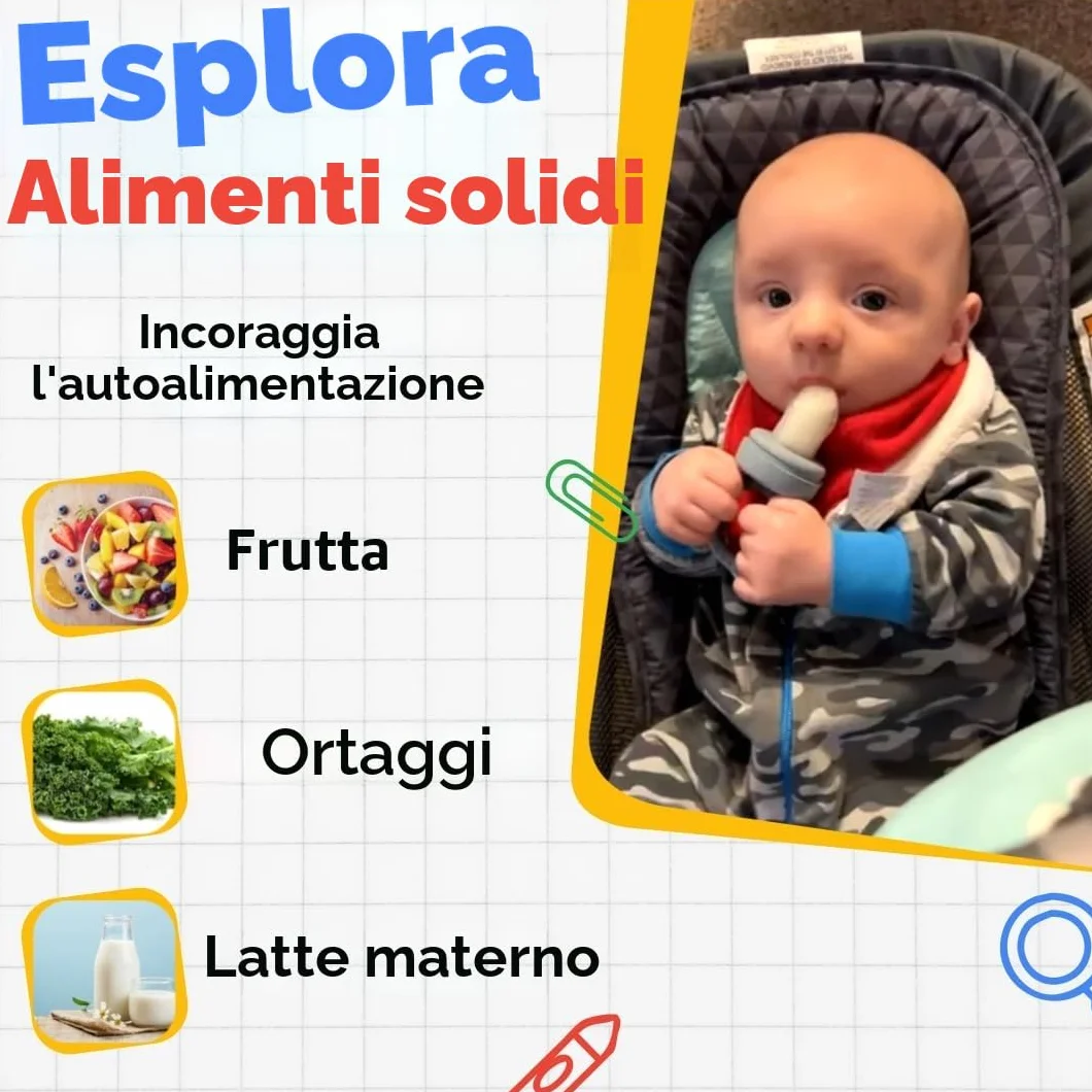 Ciuccio Mam Frutta 4M+ Stampo per Ghiaccioli al Latte Materno Silicone Morbido Senza BPA
