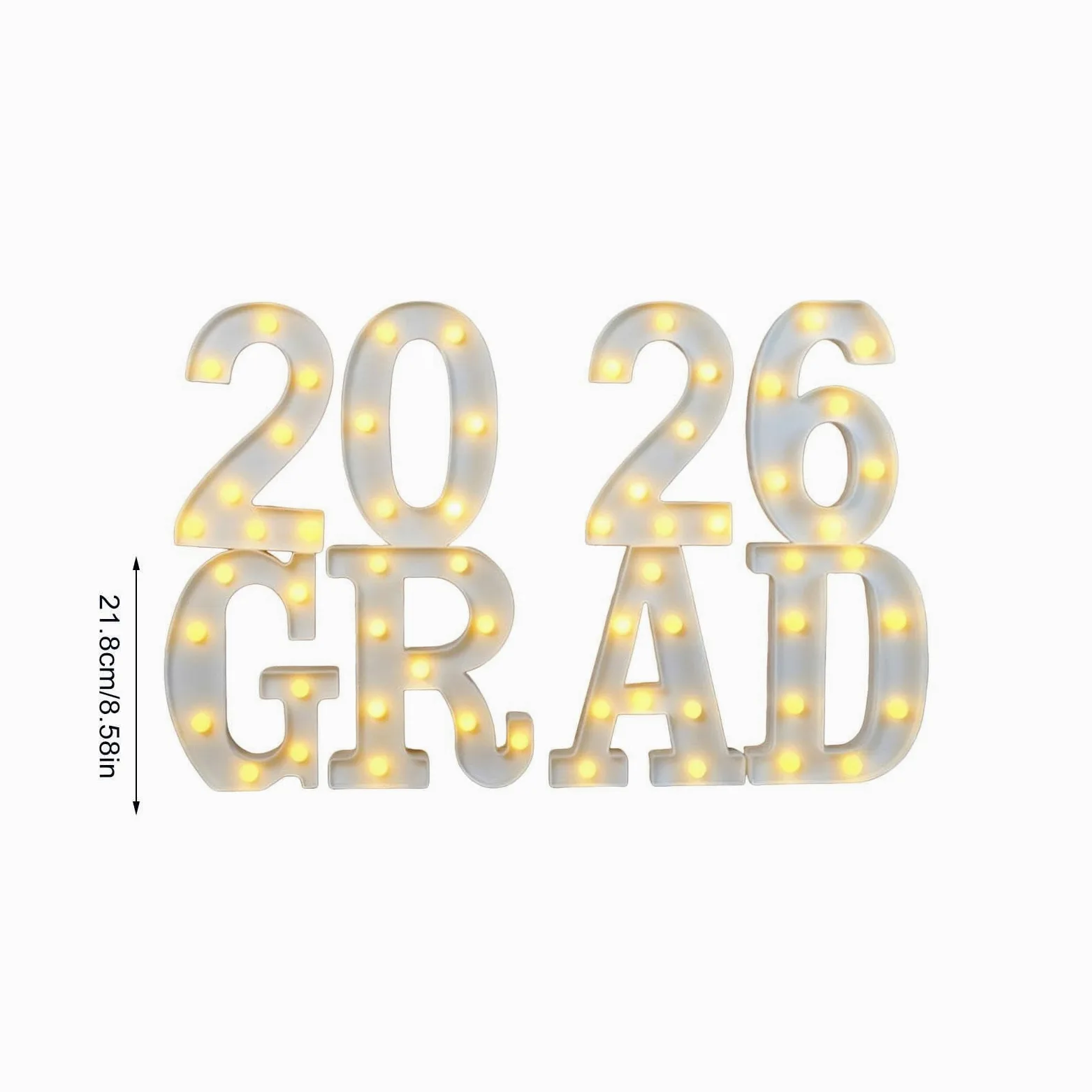 Decorazioni per Graduazione 2026 Insegna luminosa a batteria | Decorazioni Laurea LED da Interno per Interni/Esterni, Camera da , Tavolo