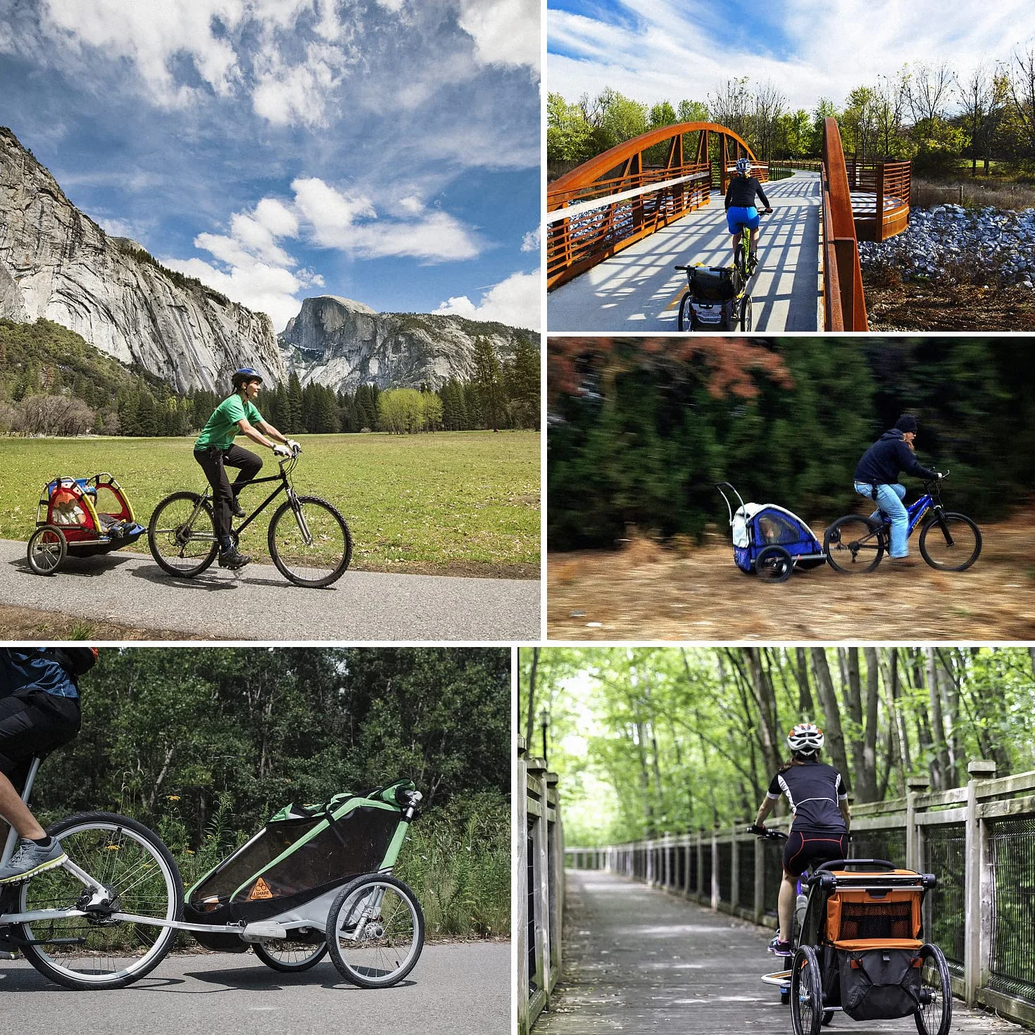 EXLECO 45° Attacco per Rimorchio Doppia Protezione, Universale Accoppiatore in Acciaio per Rimorchi Bicicletta