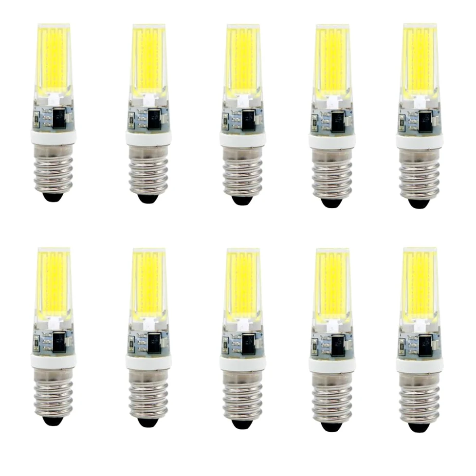 10 Pezzi E14 220V 9W LED Lampadina Faretto Lampadario Mobili Ufficio Lampada Illuminazione Luce Interna,Cold white