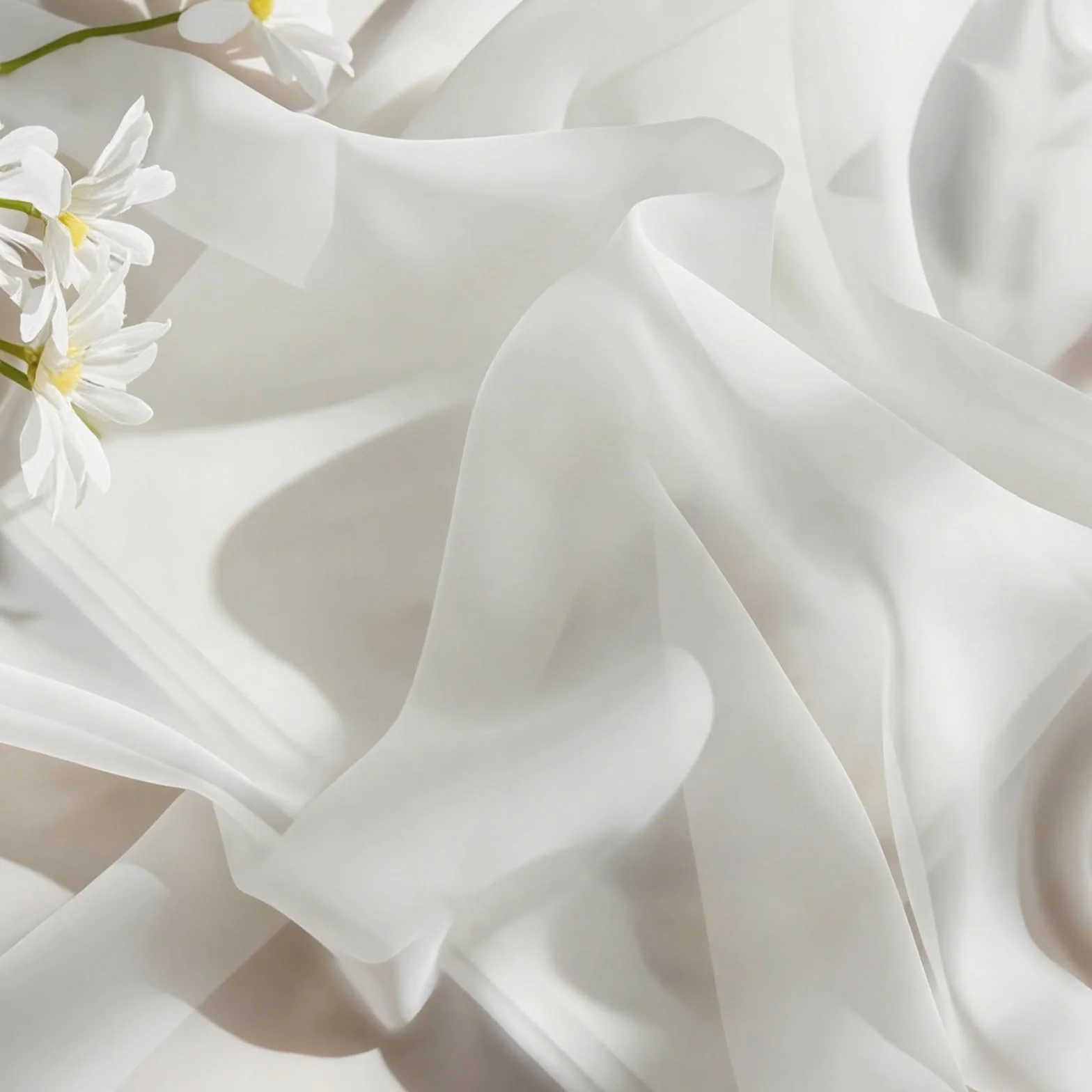 LONGCAO Tende Trasparenti 60 x 190 cm Set di 2 Pannelli in Voile Morbido 100% Poliestere Bianco