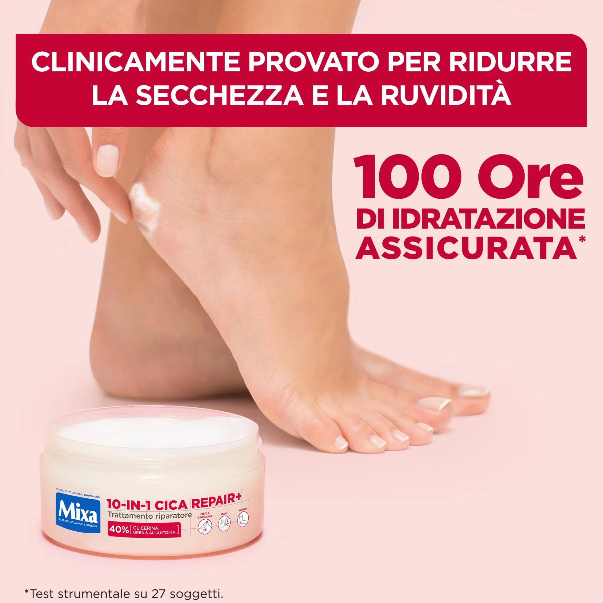 Mixa Trattamento Riparatore 10-in-1 Cica Repair+ 150 ml Idratazione Intensa Glicerina Urea Allantoina