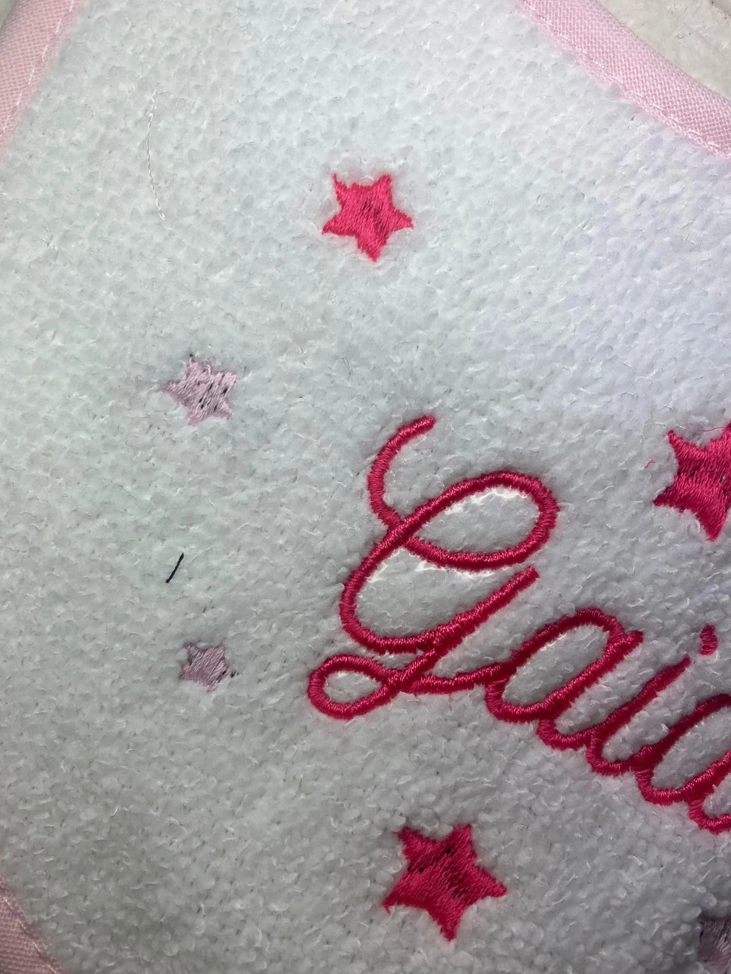 Bavetta Bavaglino Neonato Personalizzato 100% Cotone Made In Italy