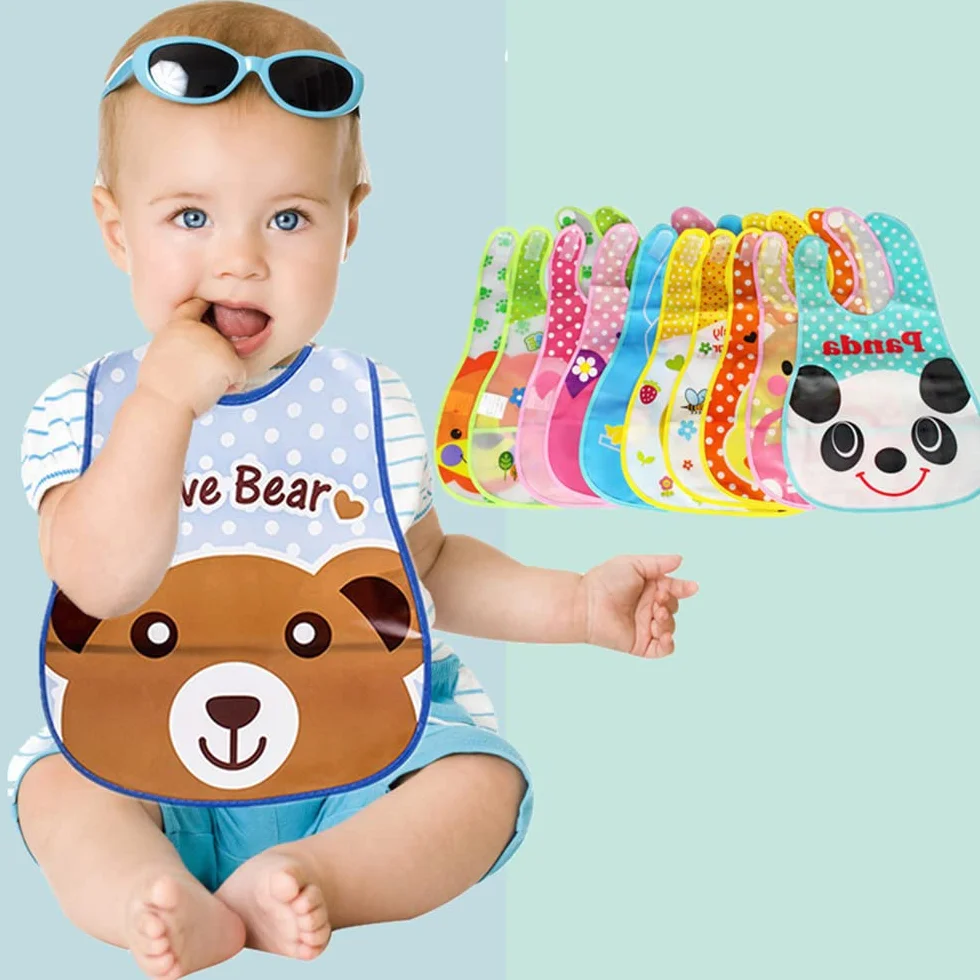 SLOSH Bavaglino Impermeabile in Plastica EVA per Bambino Neonati
