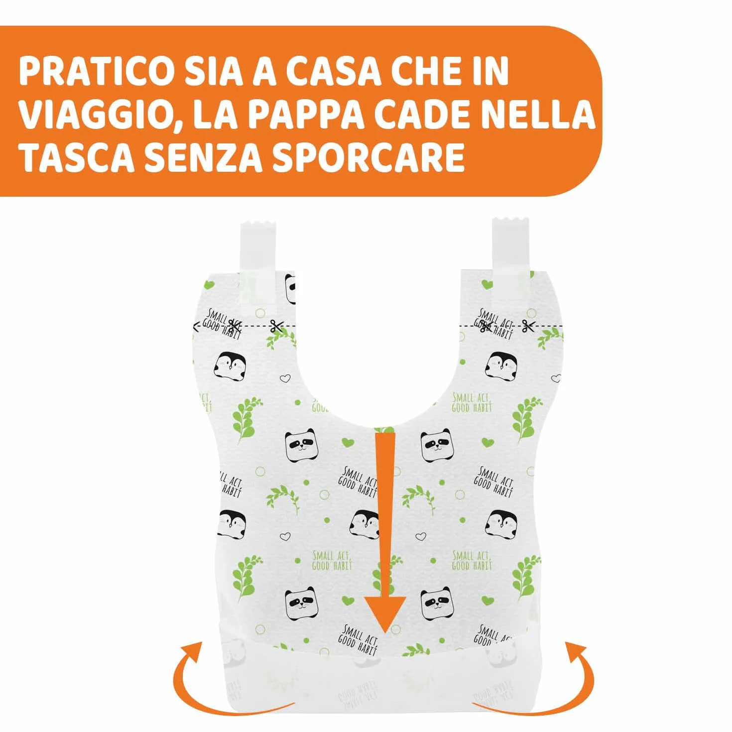 Chicco Bavaglini Neonato Monouso Compostabili, 36 Pezzi, Multicolore