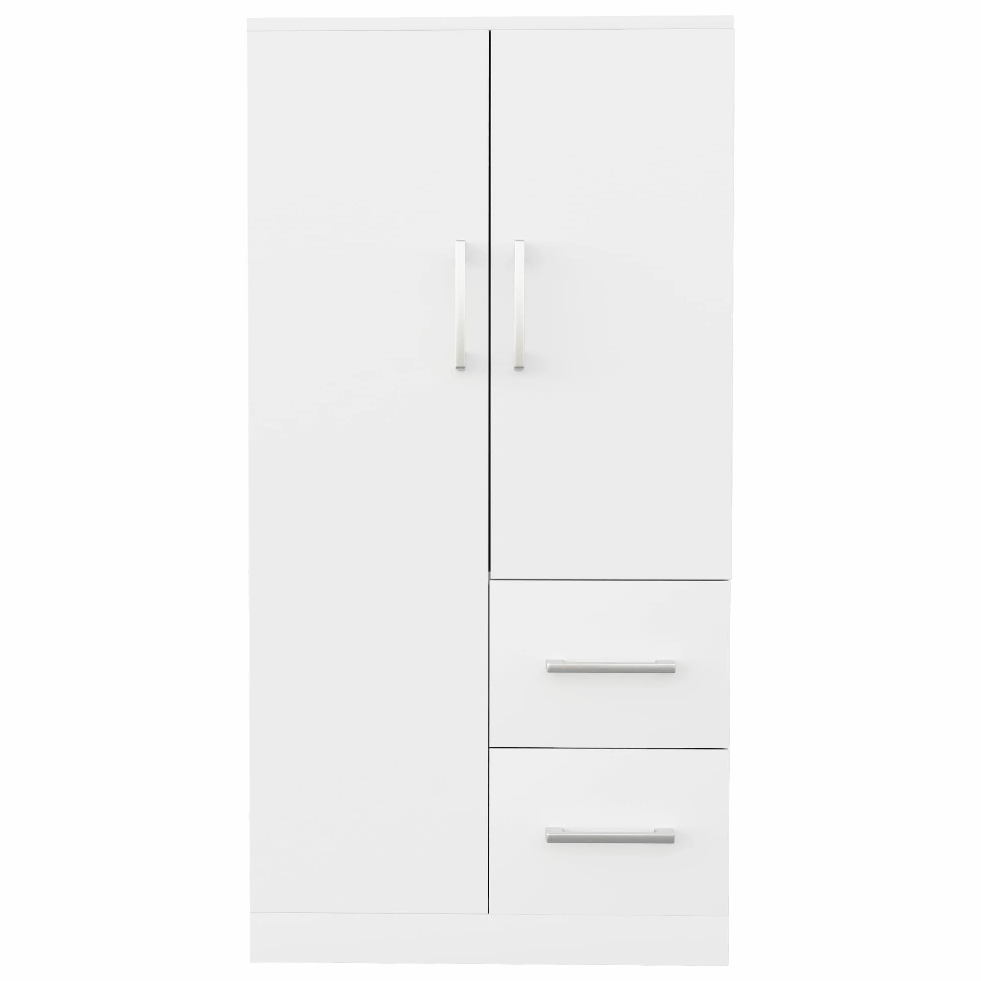 Armadio Bambini 2 Ante Legno 70x40x135 cm Bianco