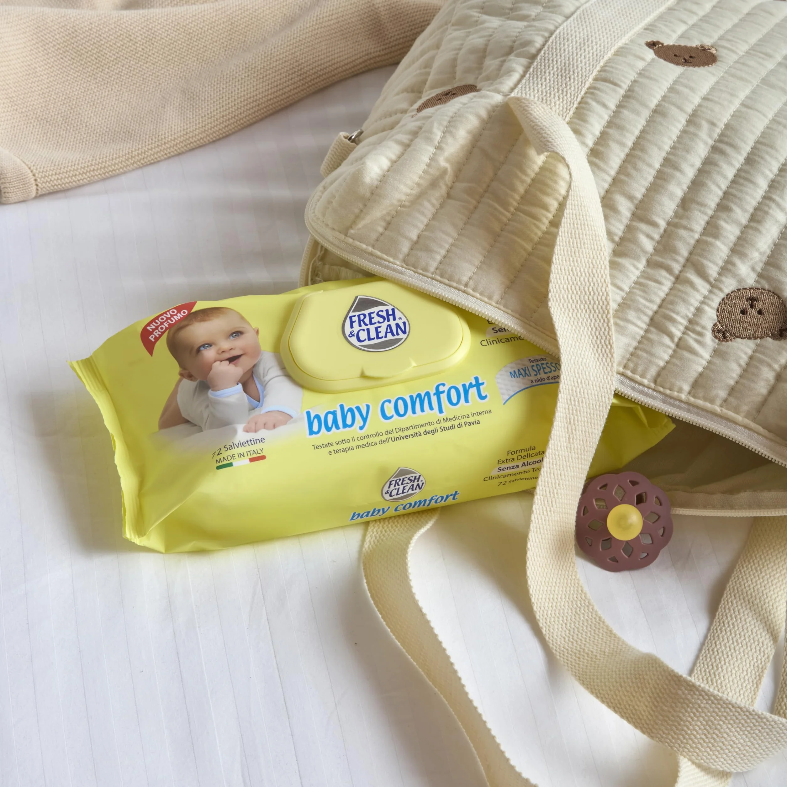 Baby Comfort Salviettine per Neonato Extra Delicate Senza Alcool 72 pezzi