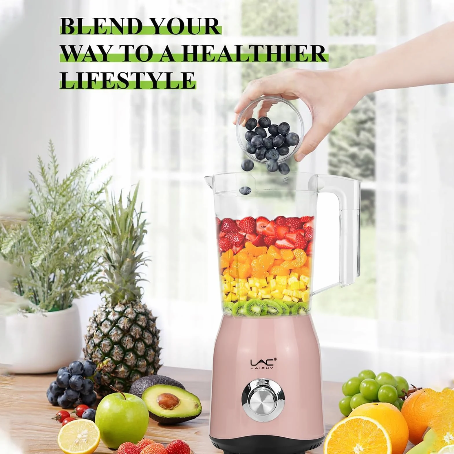 Frullato 300 W Personal Blender e Grinder Combo 1,5 L Portatile