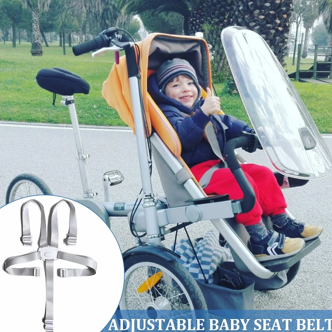 Cinture Universali per Seggiolone a 5 Punti, Regolabile Cintura di Sicurezza per Bambini