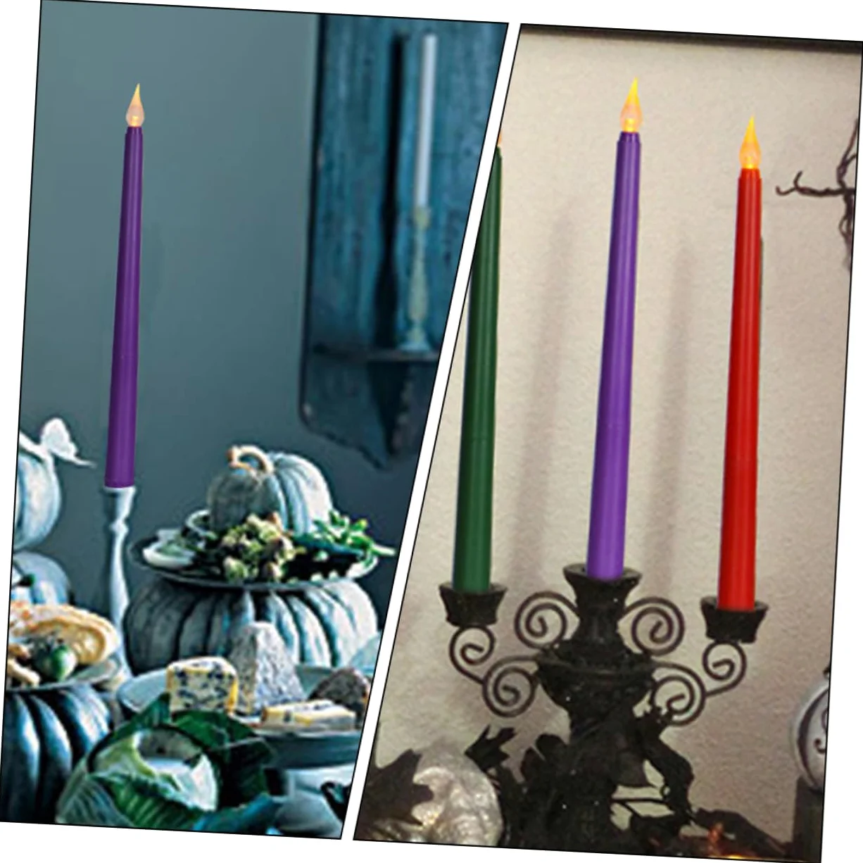 Ipetboom 12 Pezzi Candele LED senza Fiamma Viola, Facili da Usare e Installare, Candele Artificiali in Pp Batteria, Perfette per Matrimoni e Proposte Eleganti