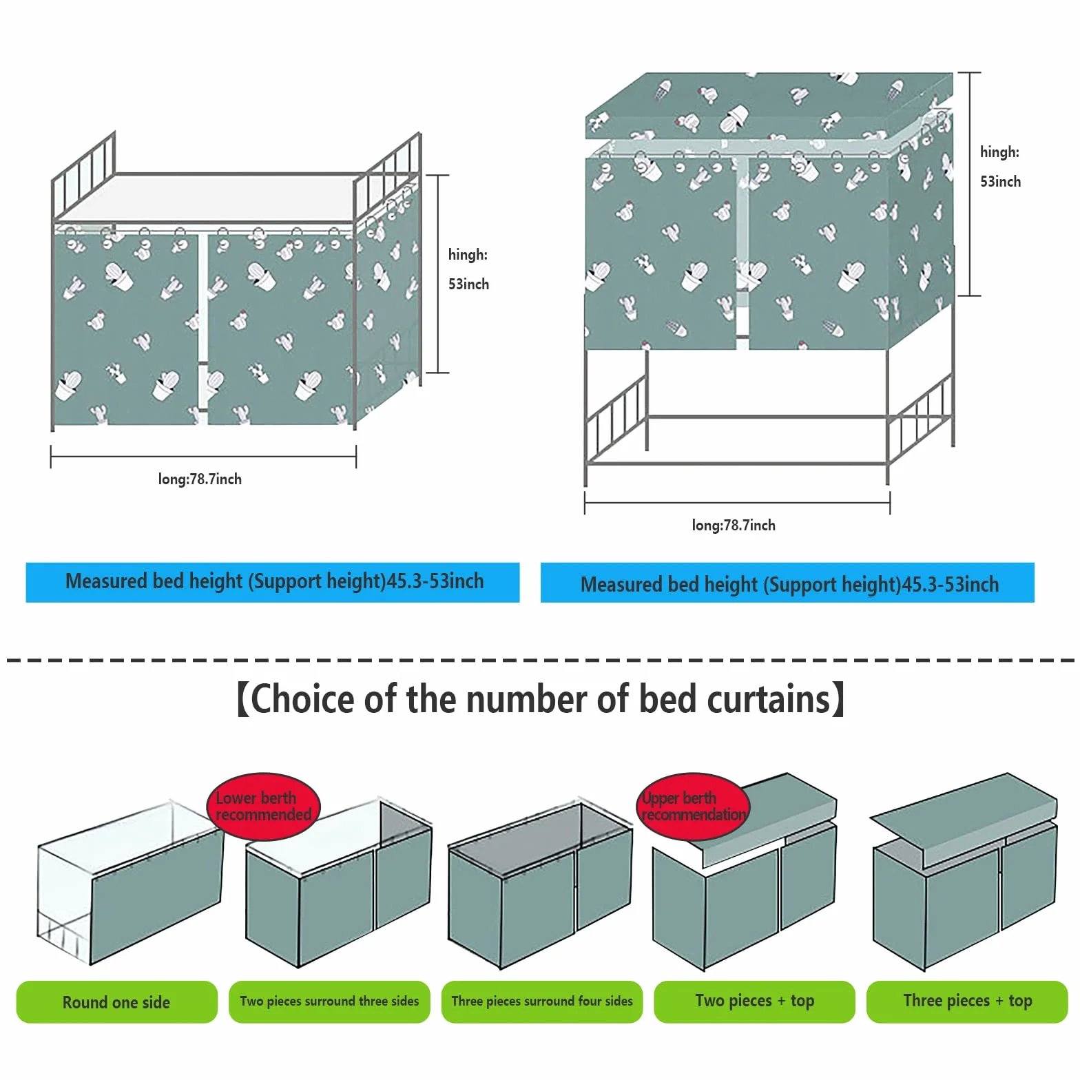 Tenda da letto a castello Blackout zanzariera camera bambini