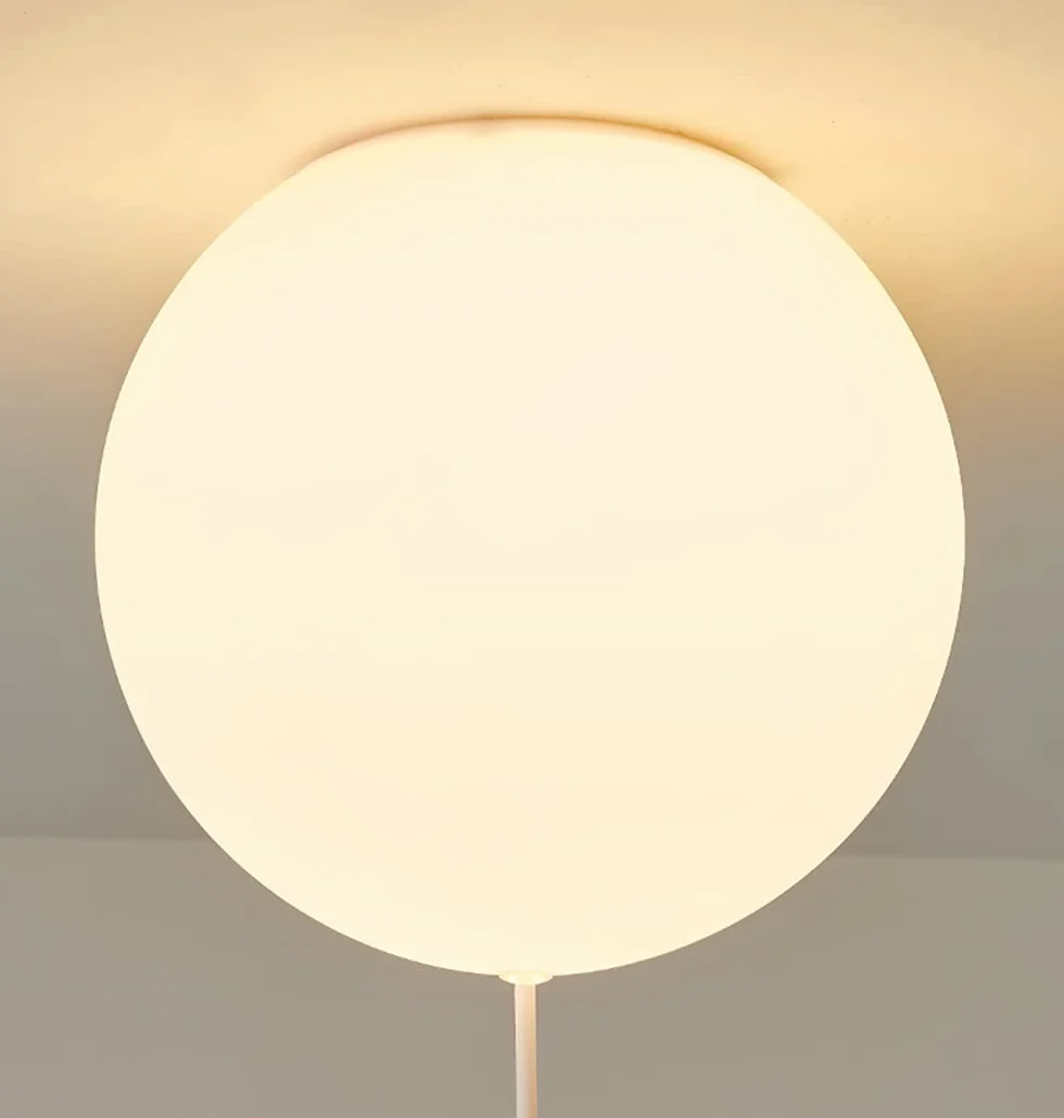 Plafoniera Bambini Bianca Paralume in Vetro Stanza Ragazzi Ragazze Piccolo Orso Camera da Letto Illuminazione Interni Lampadario Luci Sospese Lampada A Sospensione Base G9 Luce Bianca 6000K,A,Ø25CM