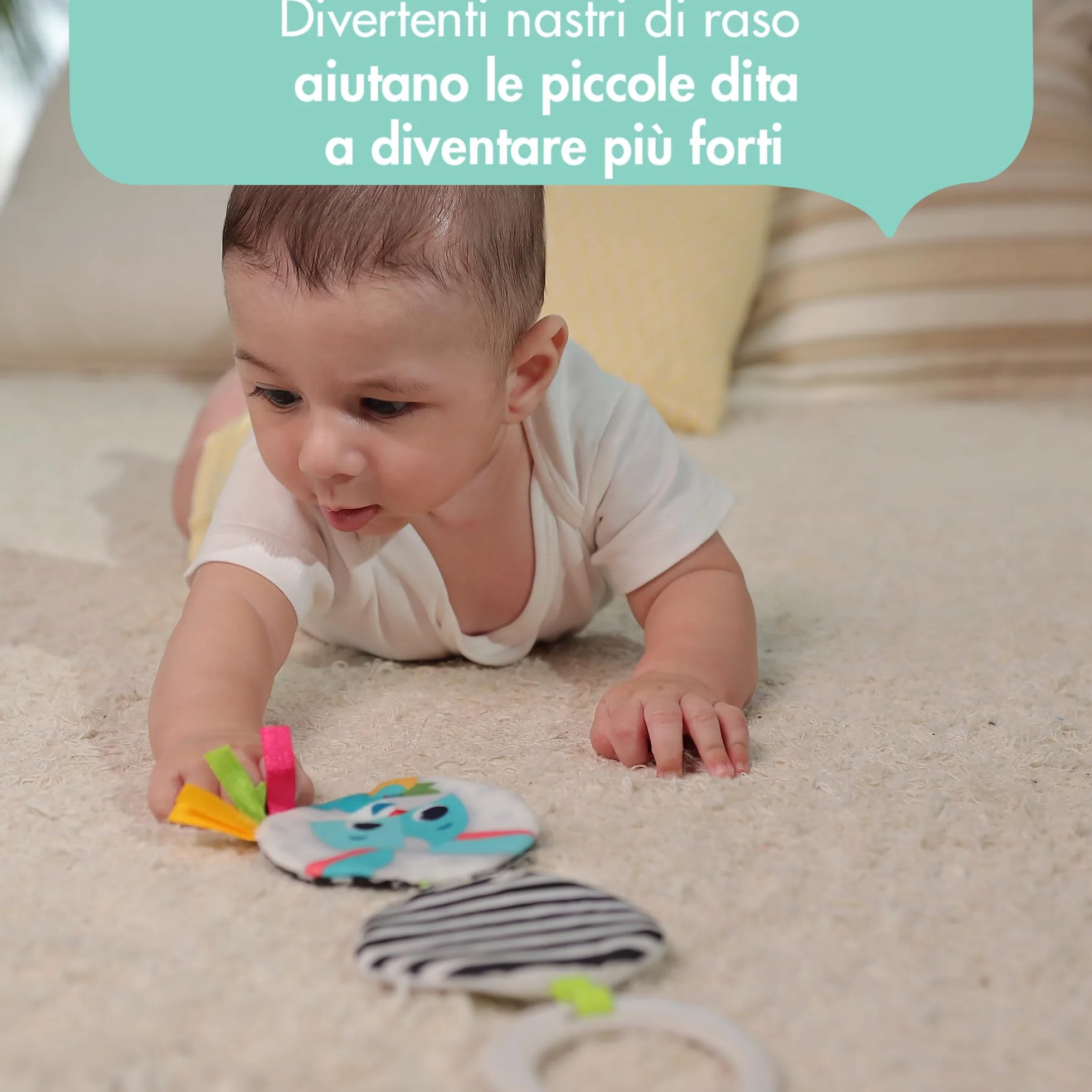 Tiny Love Magical Tales Set Giocattoli Educativi 4 Pezzi 0+ Sonaglio Massaggiagengive Pupazzo